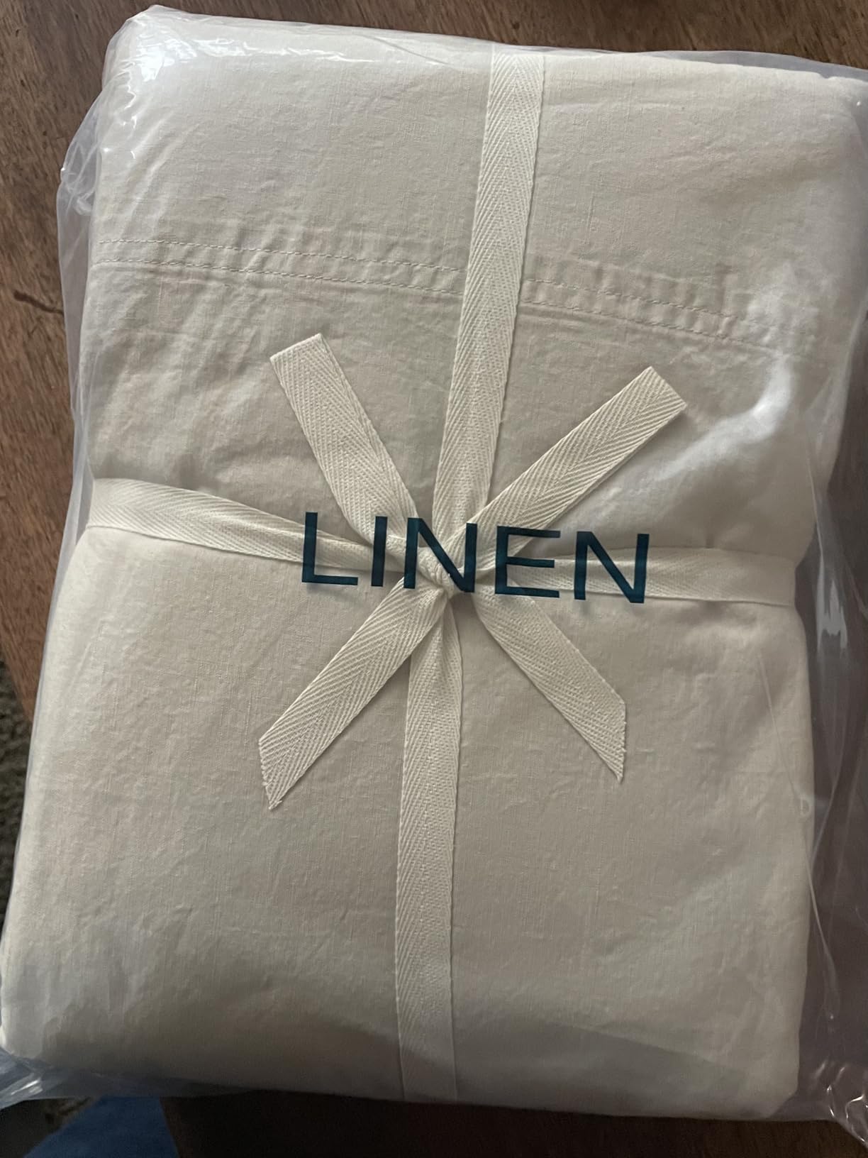 Shilucheng 100% French Linen Sheets - Queen Size Bed Sheets customer photo 2
