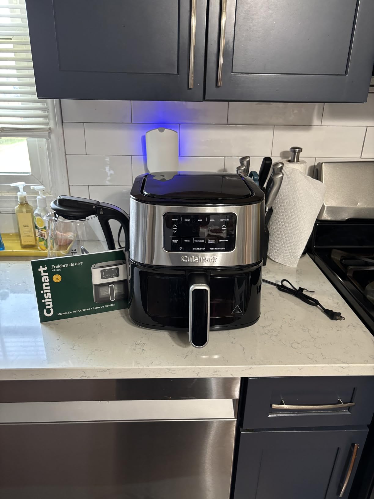 Cuisinart Air Fryer, 2.6-Quart Compact Basket Fryer with 3 Cooking Functions to Air Fry, Roast, and Bake, 3 Airfryer Presets, Dishwasher-Safe Parts, AIR-80, Stainless Steel & Black customer photo 1