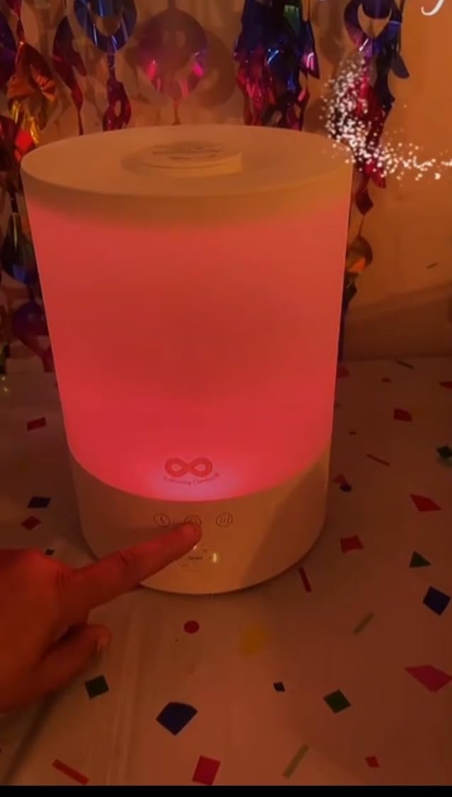 Everlasting Comfort 2.5L Top Fill Humidifier for Bedroom – 28dB Ultra-Quiet, Easy to Fill & Clean, 24HR Runtime, Night Light, Timer, Ultrasonic Cool Mist, Auto Shut-Off for Indoor Use customer photo 2