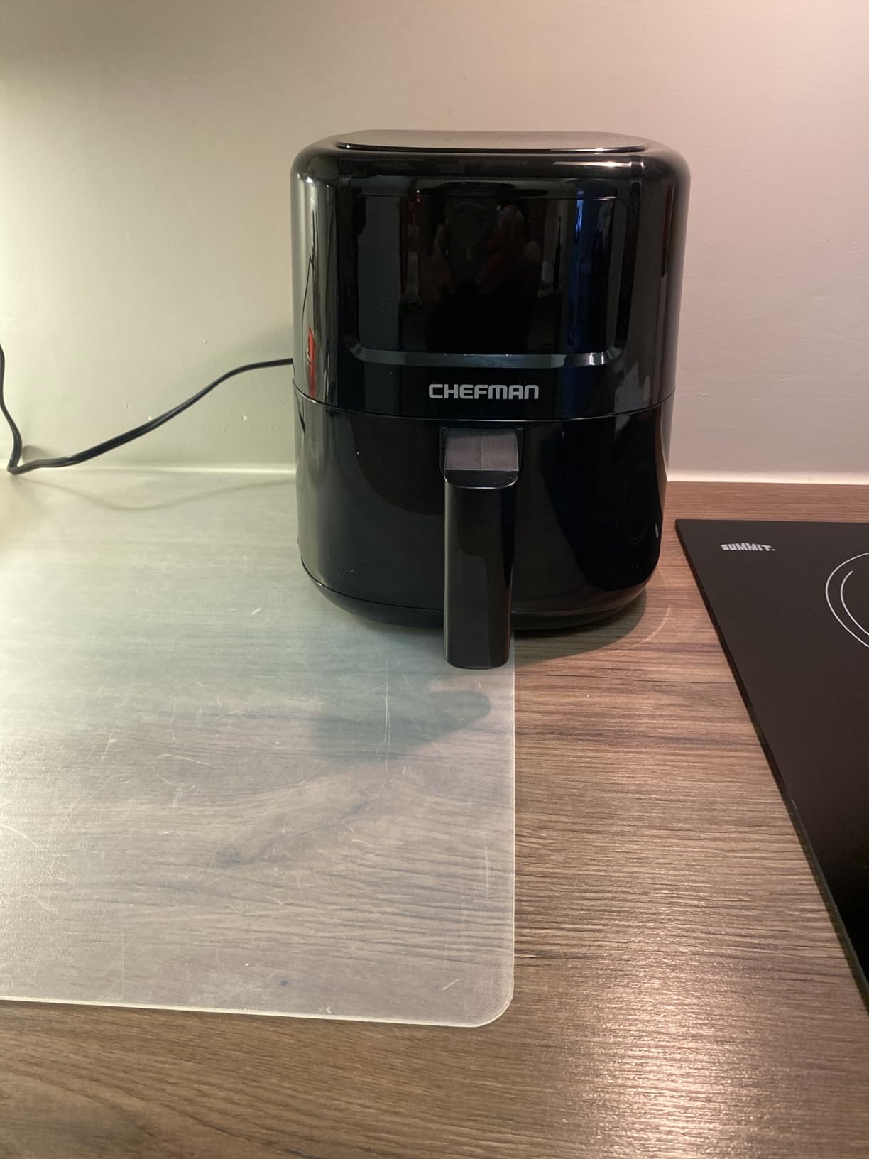 CHEFMAN 2 Qt Mini Air Fryer – Digital Space-Saving Compact Air Fryer with Nonstick and Dishwasher Safe Basket, Quick & Easy Meals in Minutes, Features Digital Timer and Shake Reminder – Black customer photo 2