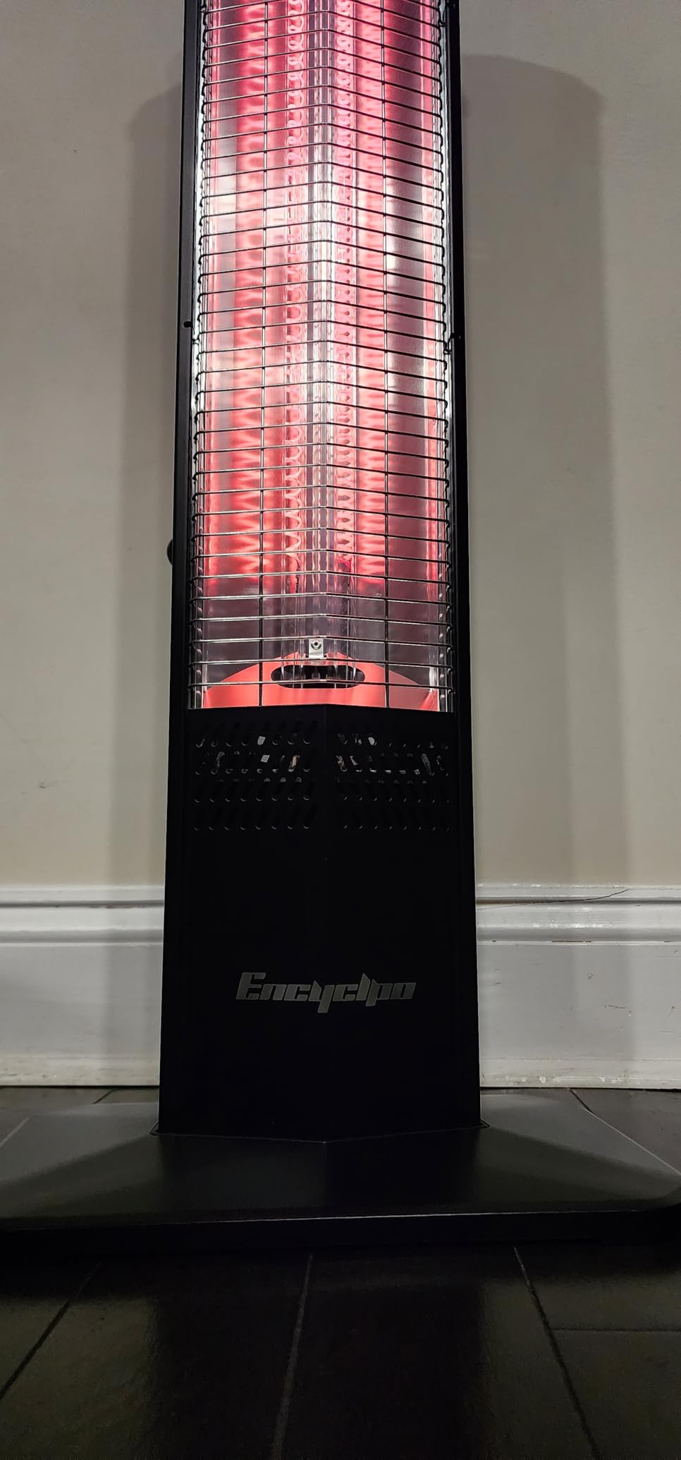 Encyclpo Patio Heater for Outdoor Use,1500W Infrared, 36 in Portable Tower Heater, 3 Levels, IPX5 Waterproof, Tip-Over&Overheat Protection for Garage, Indoor, Large Room, Backyard, Home customer photo 1