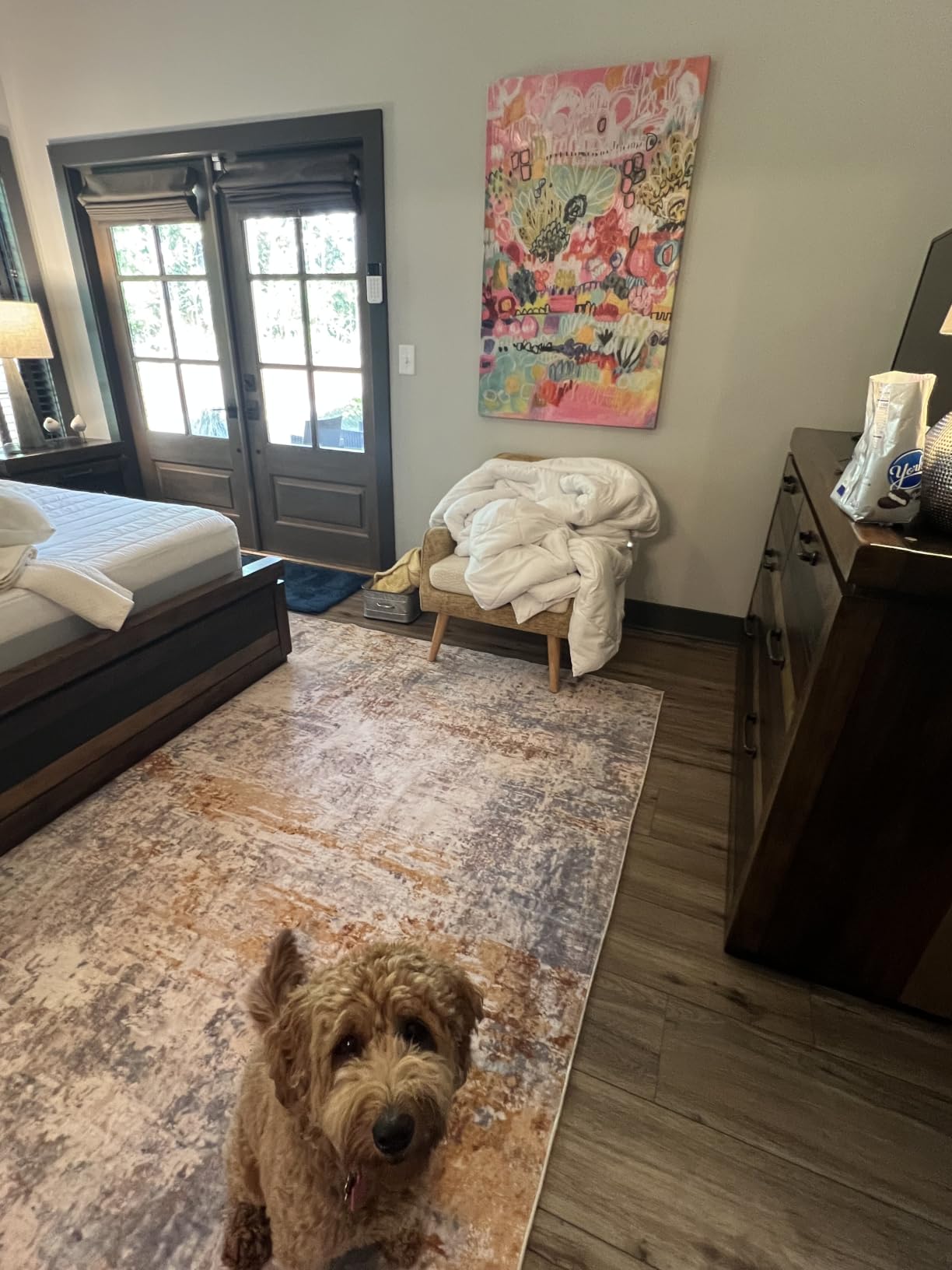 Ompaa 2x6 Rug Runners for Hallways Kitchen Runner Rug Non Slip Washable Grey Long Runner Rugs with Rubber Backing Soft Abstract Carpet Runner for Hallways, Kitchen, Bedroom, Bathroom, Entryway customer photo 2