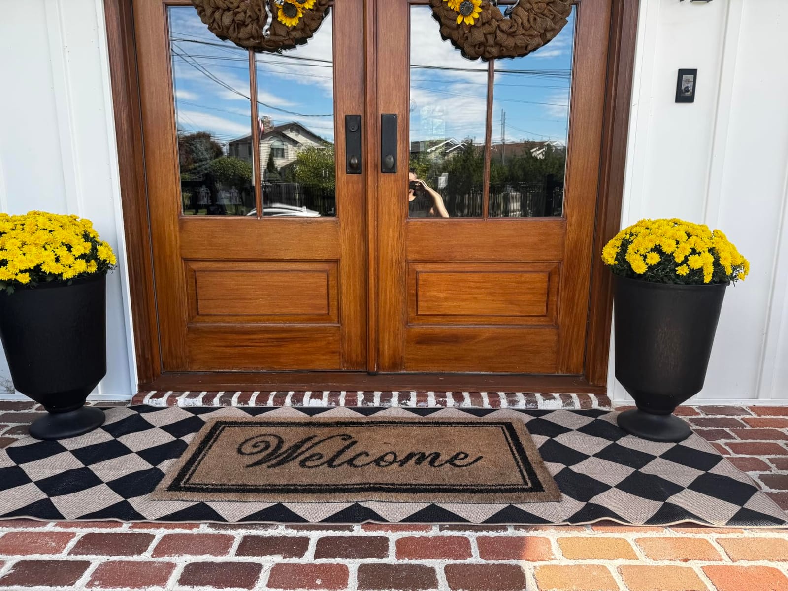 Lahome Checkered Easy Jute Kitchen Runner Rug, 2x8 Outdoor Rugs Washable customer photo 2