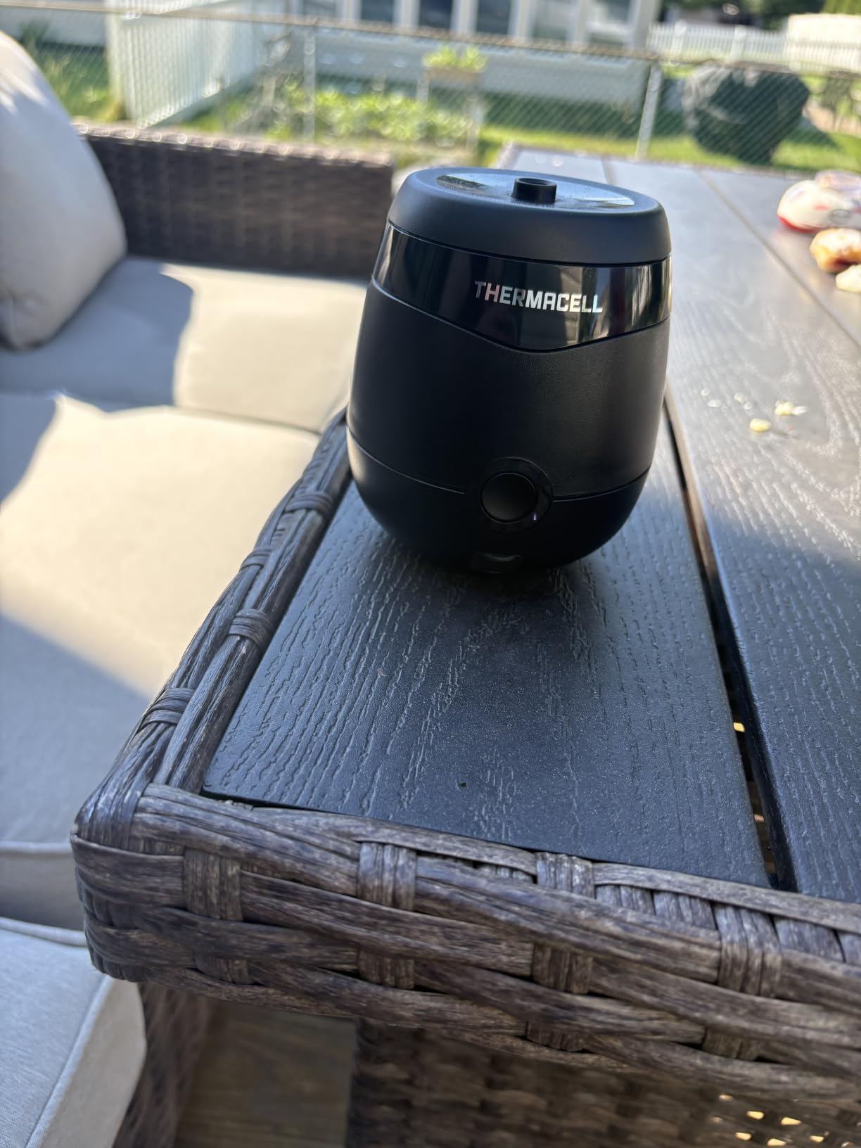 Thermacell E-ZoneGuard Patio Max Mosquito Repellent 12Hr Bat + Chrging Dock | 20-FT Zone; 36Hr Refill; Rechargeable; Fast Charging; Proven Outdoor Protection; Bug Spray Alternative; Scent Free; DEET-Free customer photo 1