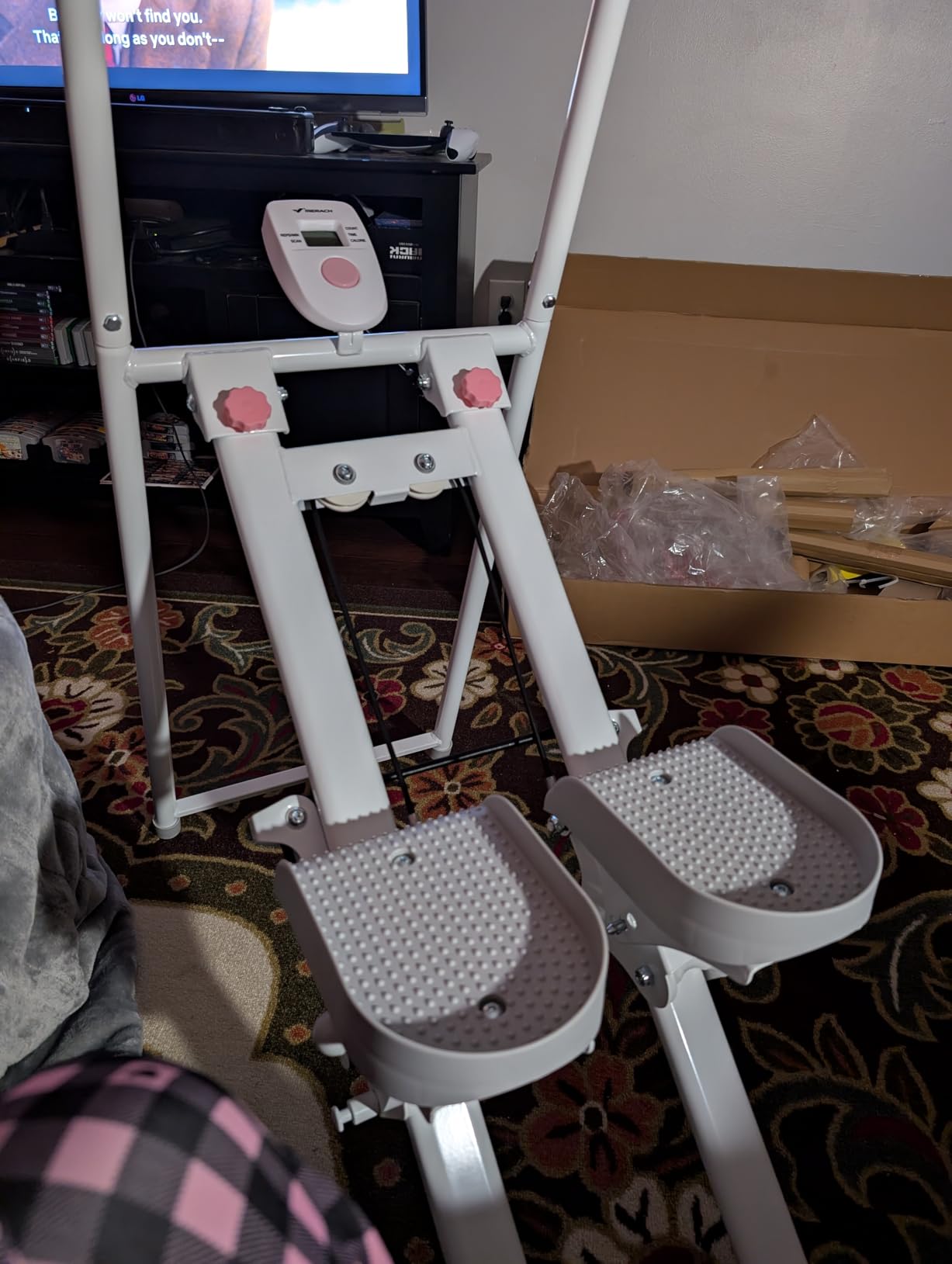MERACH Stair Stepper with Adjustable Resistance, Foldable Stair Climber customer photo 2