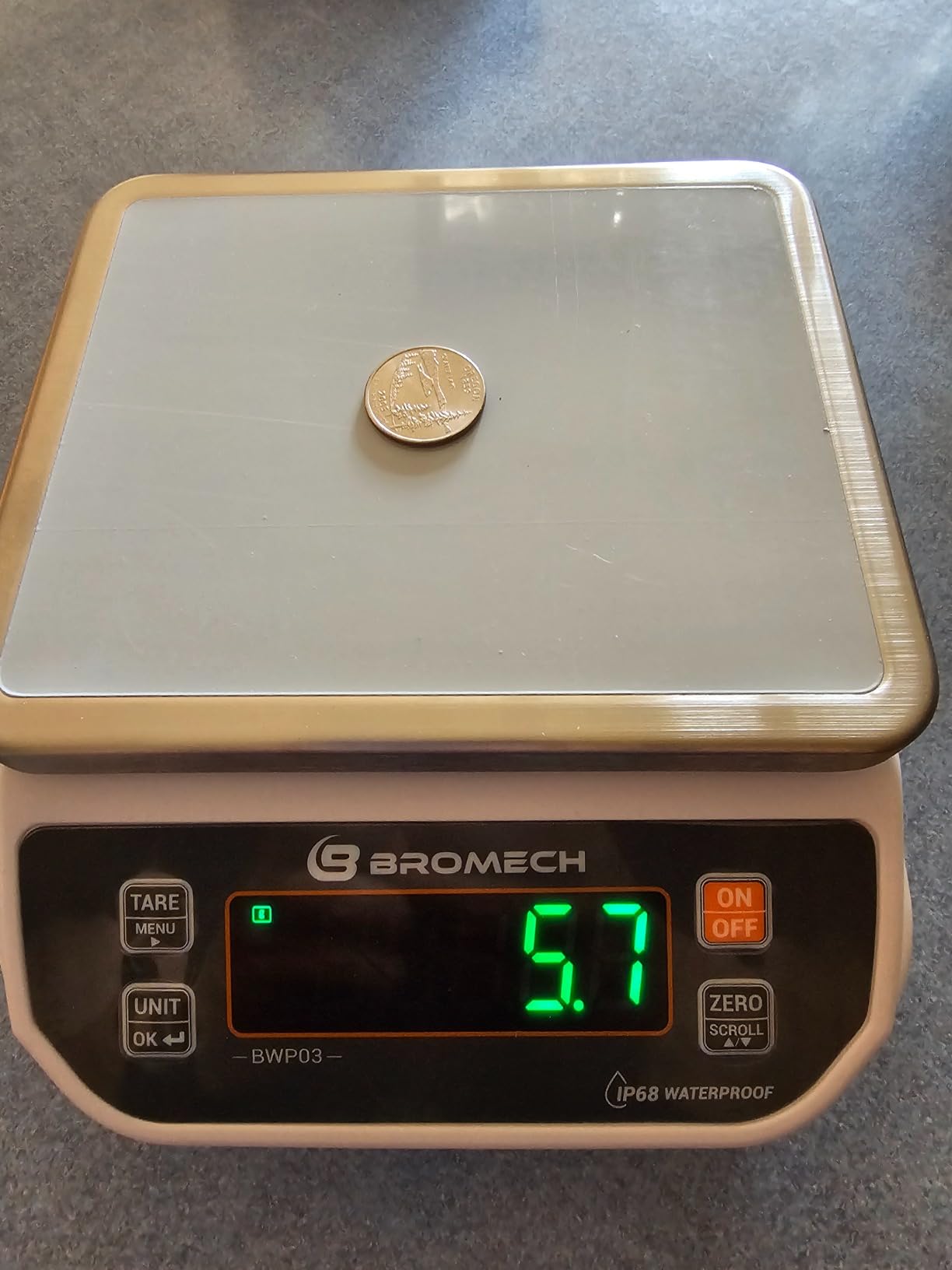 Food Scale Pound and Ounce, Rechargable, Commercial Grade, Stainless Steel Platform, for Meat Shop, Deli, Produce Market (66lb) customer photo 1