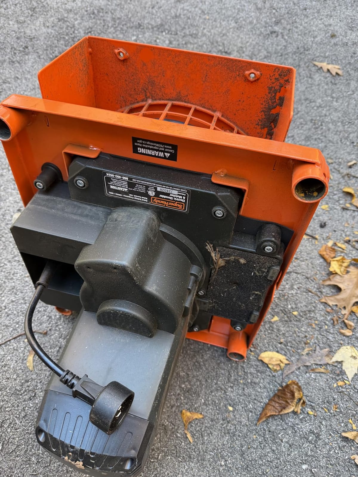 SuperHandy Electric Leaf Mulcher Shredder, 15-AMP, Yard Waste customer photo 1