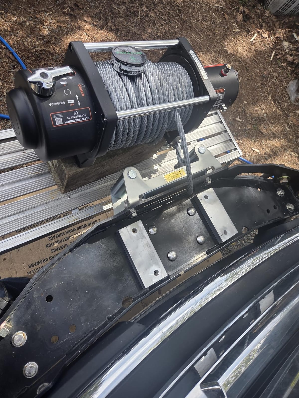 VEVOR ATV Winch, 2000 lb Electric Winch, 12V Small ATV UTV Winch with 5/32 in x 39 ft Steel Cable Roller Fairlead Wired Remote Control, IP55 Waterproof for Towing UTV ATV Car Vehicle Off-Road customer photo 1