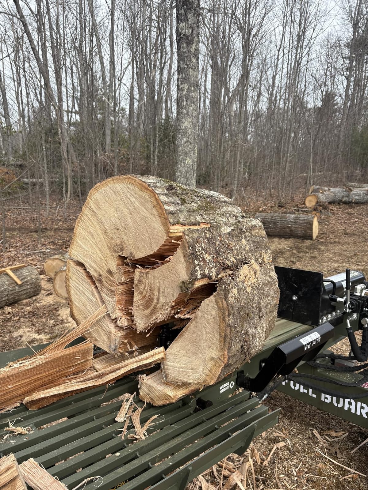 35 Ton 306cc Gas Log Splitter with 4-Way & 6-Way Wedges, Hydraulic Log Lift customer photo 1