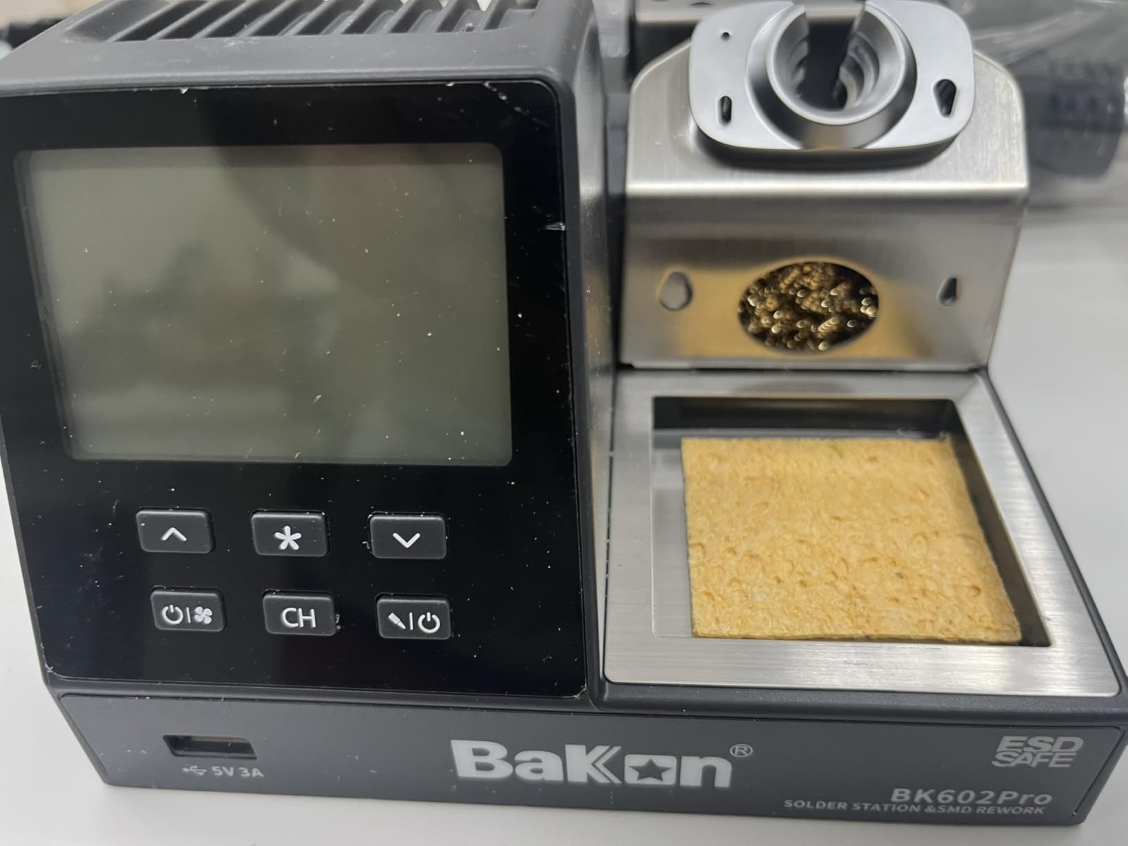 BK602S 2 in1 Soldering Iron Hot Air Rework Station,Digital Soldering Welding Iron Kit for Electronic DIY Circuit Work, Rapid Heat up Solder Station,Auto Sleep,ºC/ºF Conversion customer photo 1
