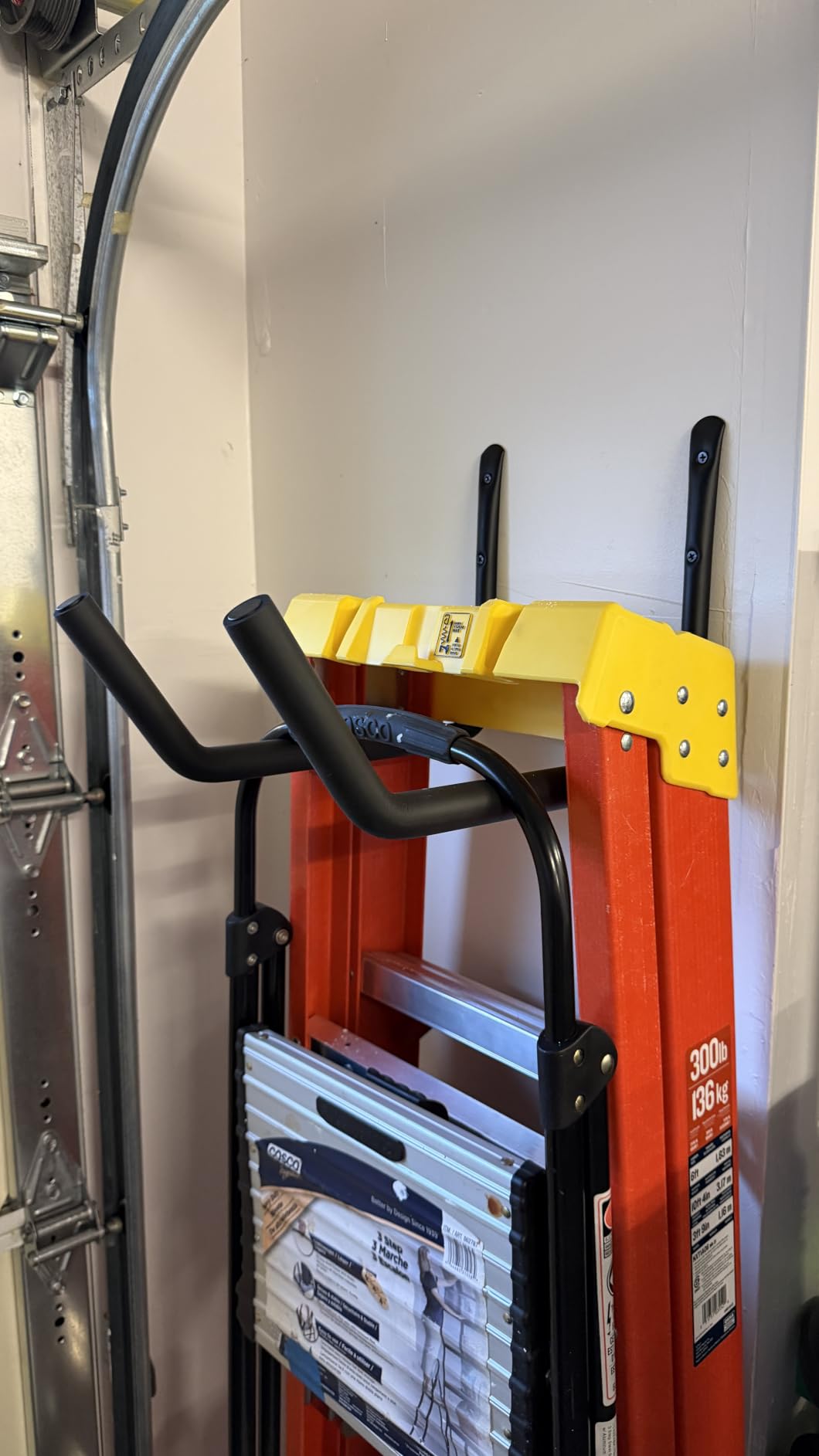 niffgaff Heavy Duty Garage Storage Hooks - 120 LB Capacity Wall Mounted Rack for Kayaks, Ladders, and Bikes customer photo 2