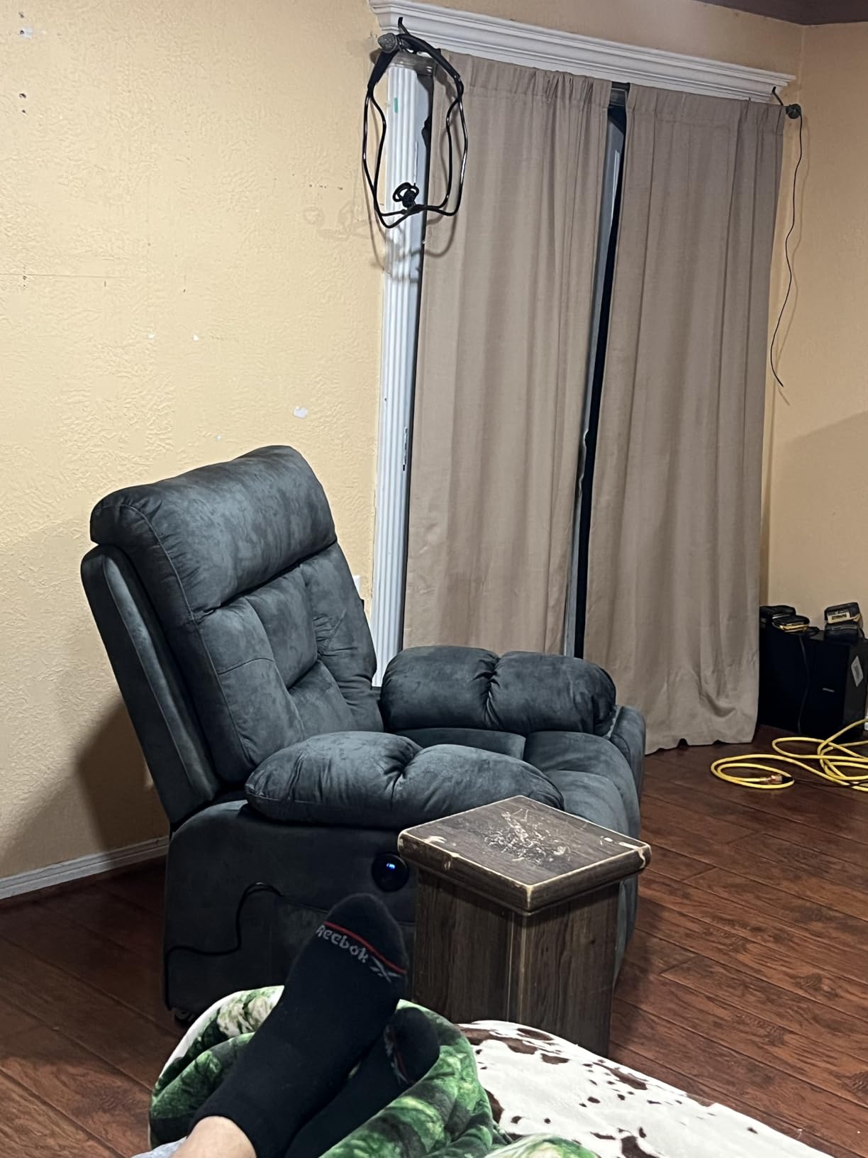 CANMOV Power Lift Recliner Chair with Massage & Heat for Big & Tall, Grey customer photo 1