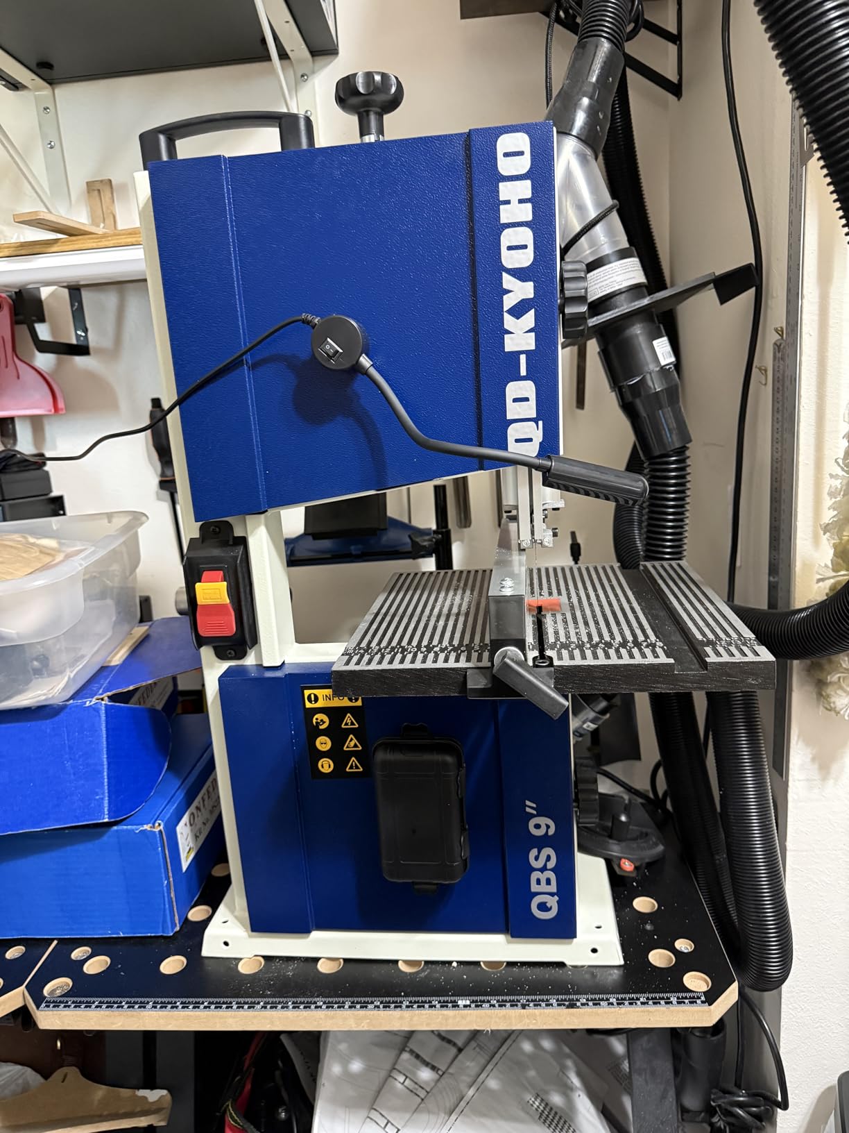 Band Saw, 10-Inch Bandsaw for Woodworking, 1515 & 3280 FPM Dual-Speed Bandsaw, 1/2 HP，120 V 5.3-Amp Motor, Band Saws with Double-Sided Fence Assembly, Steel Bandsaws with Miter Gauge customer photo 1