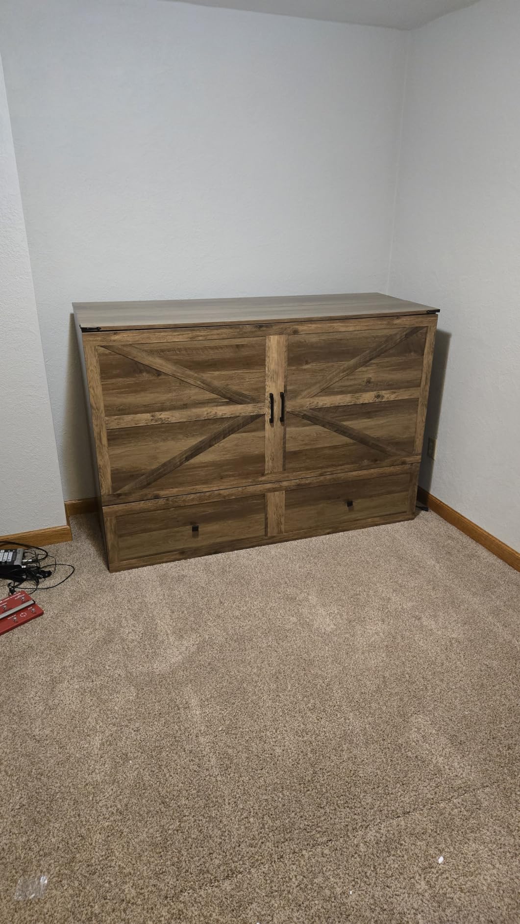 AMERLIFE Queen Murphy Bed with Storage & Charging Station customer photo 1
