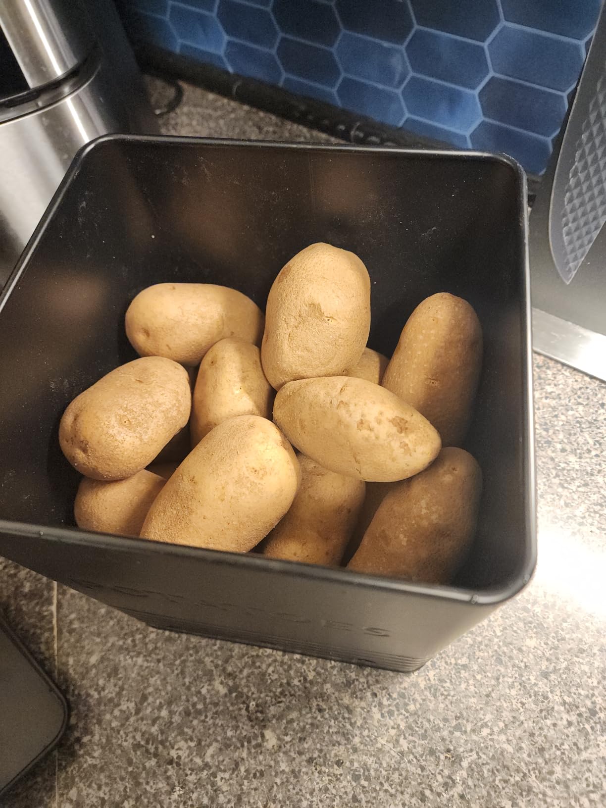 Beautiful Potato and Onion Storage Container Set - Food Safe Metal Bins customer photo 1