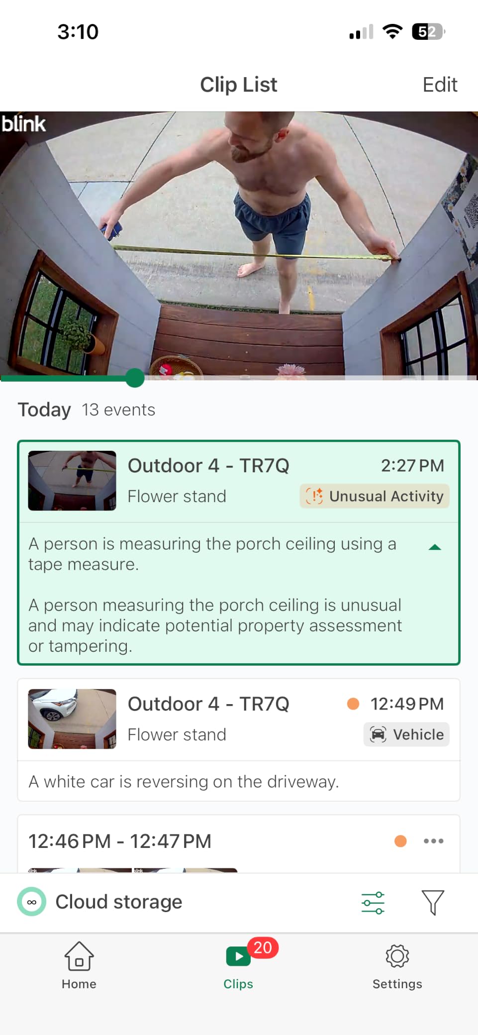Blink Outdoor 4 – Wireless smart security camera, two-year battery life, 1080p HD day and infrared night live view, two-way talk. Sync Module Core included – 3 camera system customer photo 1