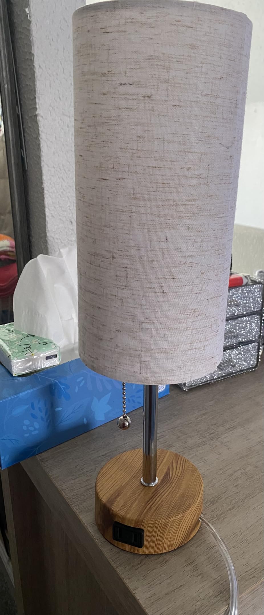 Bedside Table Lamp for Bedroom,Small Lamps for Night stands with Pull Chain customer photo 1