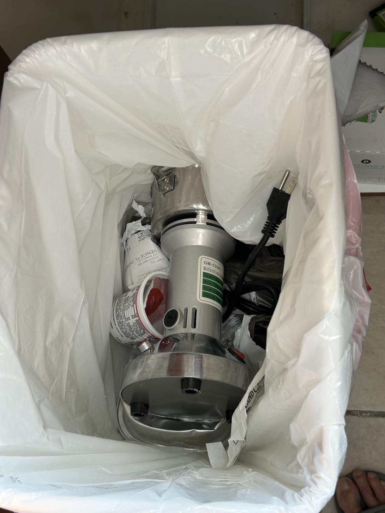 Grain Grinder Mill 250g Electric Stainless Steel Grain Grinder 1480W High-speed Spice Herb Grinder for Corn,Flour,Wheat,Pepper and Coffee Bean customer photo 1