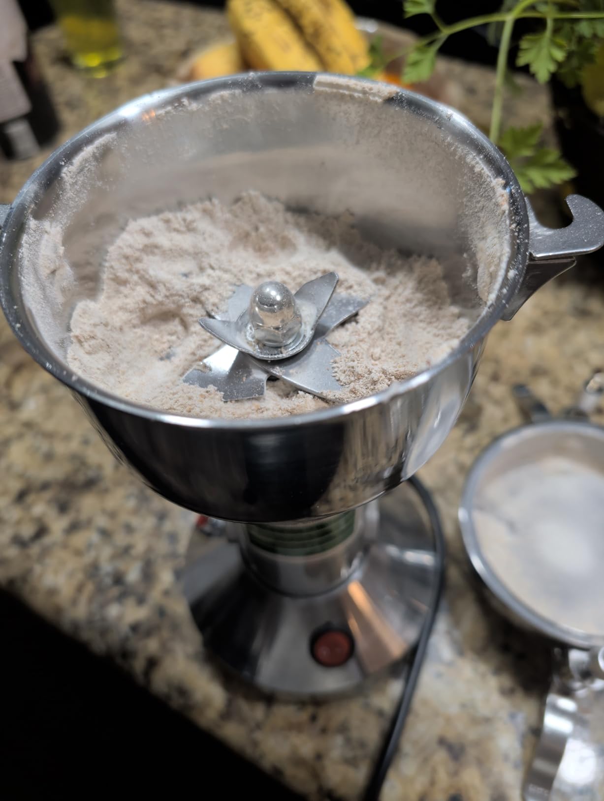 Grain Grinder Mill 250g Electric Stainless Steel Grain Grinder 1480W High-speed Spice Herb Grinder for Corn,Flour,Wheat,Pepper and Coffee Bean customer photo 2
