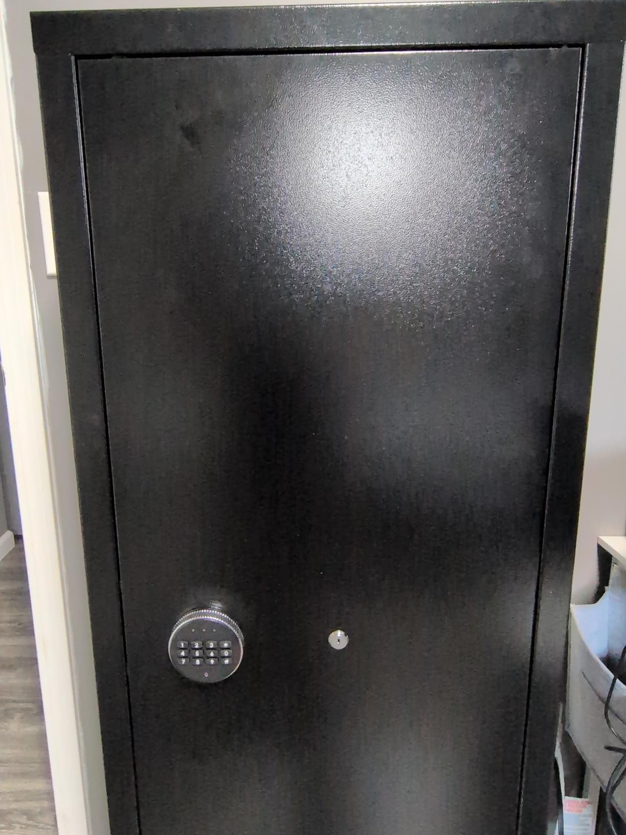 Superday 15-18 Rifle Gun Safe with Keyboard, Quick Access Large Gun Safe for Rifles, Locking Gun Cabinet Rifle Safe with Gun Safes Pockets and Adjustable Rifle Rack for Home, Office（Black） customer photo 2