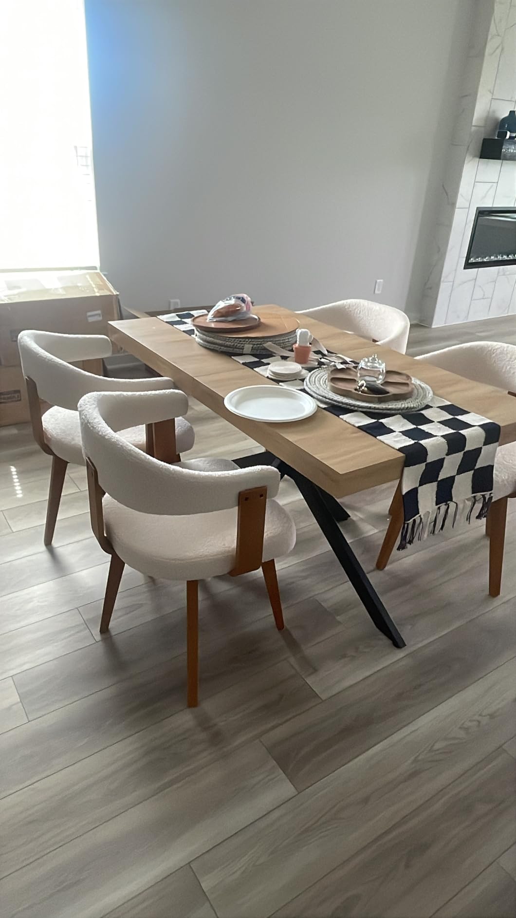 Extendable Dining Room Table for 4 6 8,55