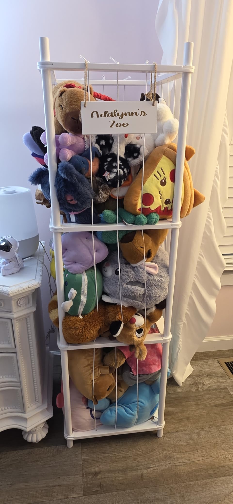 Woodure Stuffed Animal Storage & Organizer, Wooden Toy Holder Zoo for Kids customer photo 1