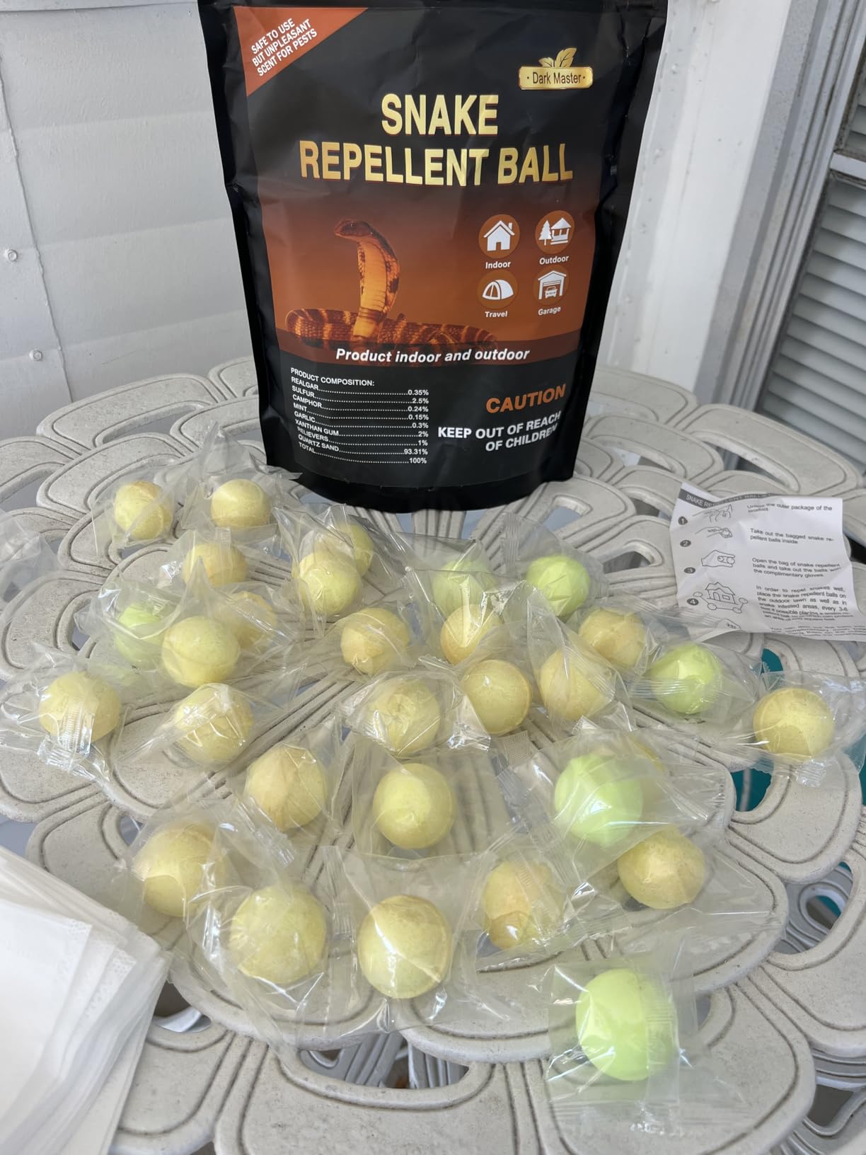Dark Master 30 Pack Snake Repellent for Yard,Snake Away Repellent customer photo 2