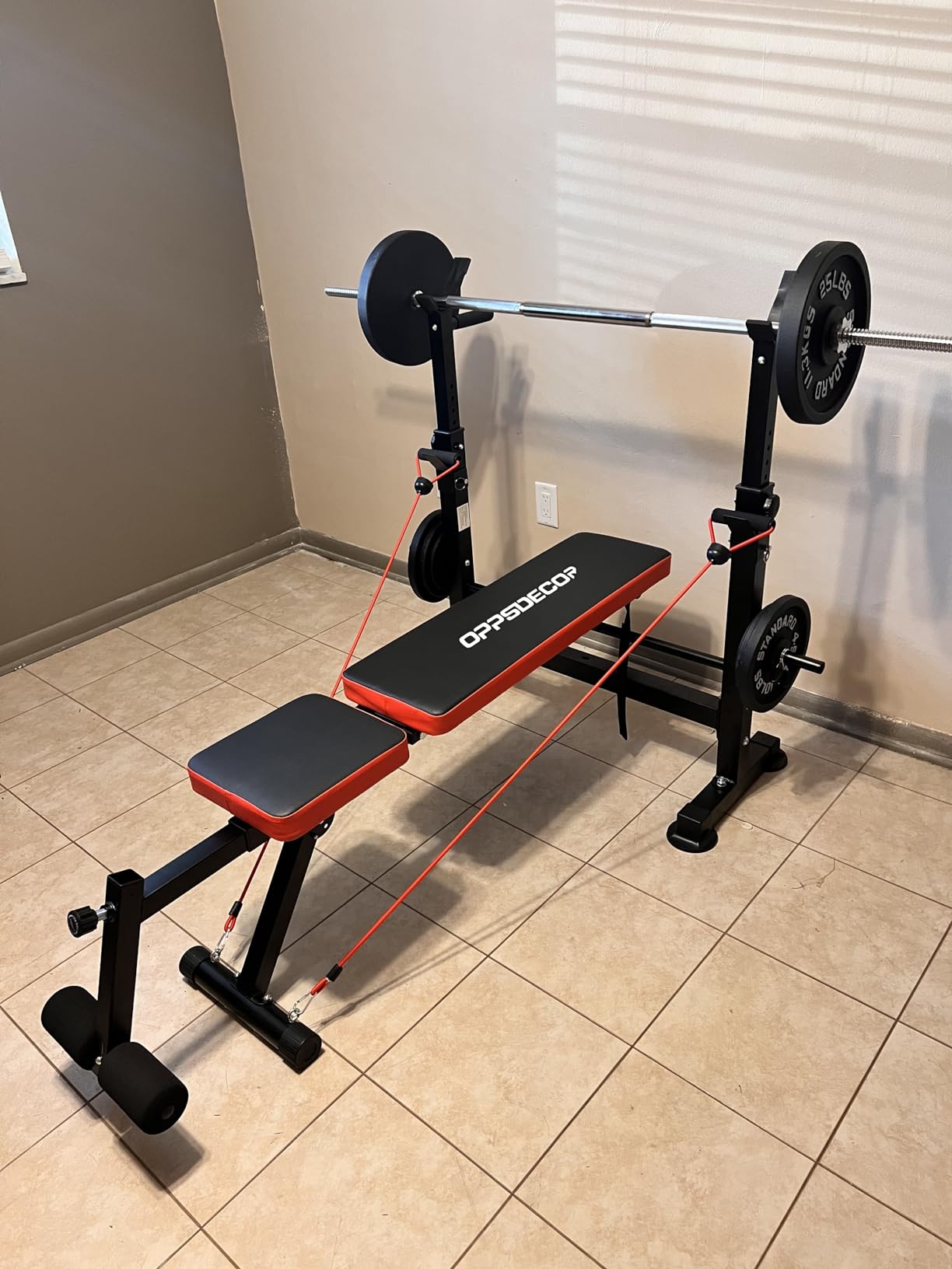OPPSDECOR All-in-One Adjustable Smith Machine with LAT-Pull Down System customer photo 1