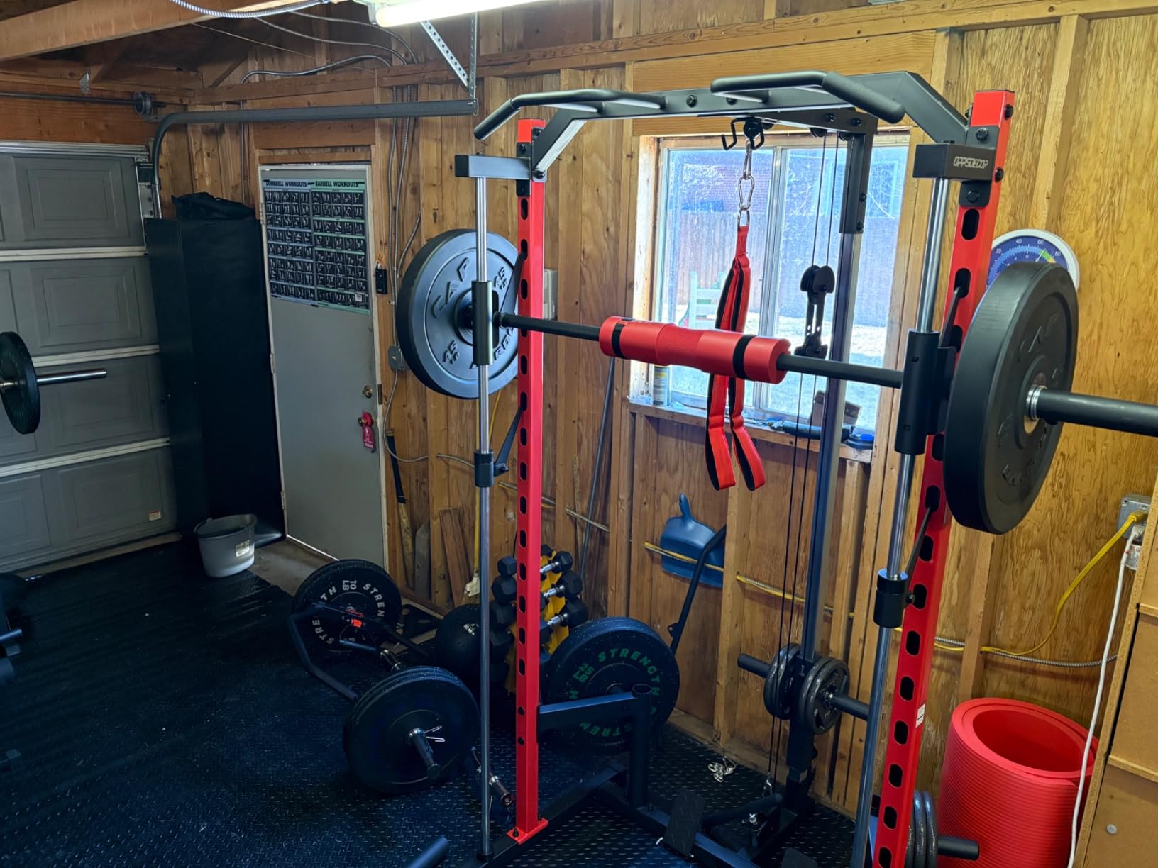 OPPSDECOR All-in-One Adjustable Smith Machine with LAT-Pull Down System customer photo 2