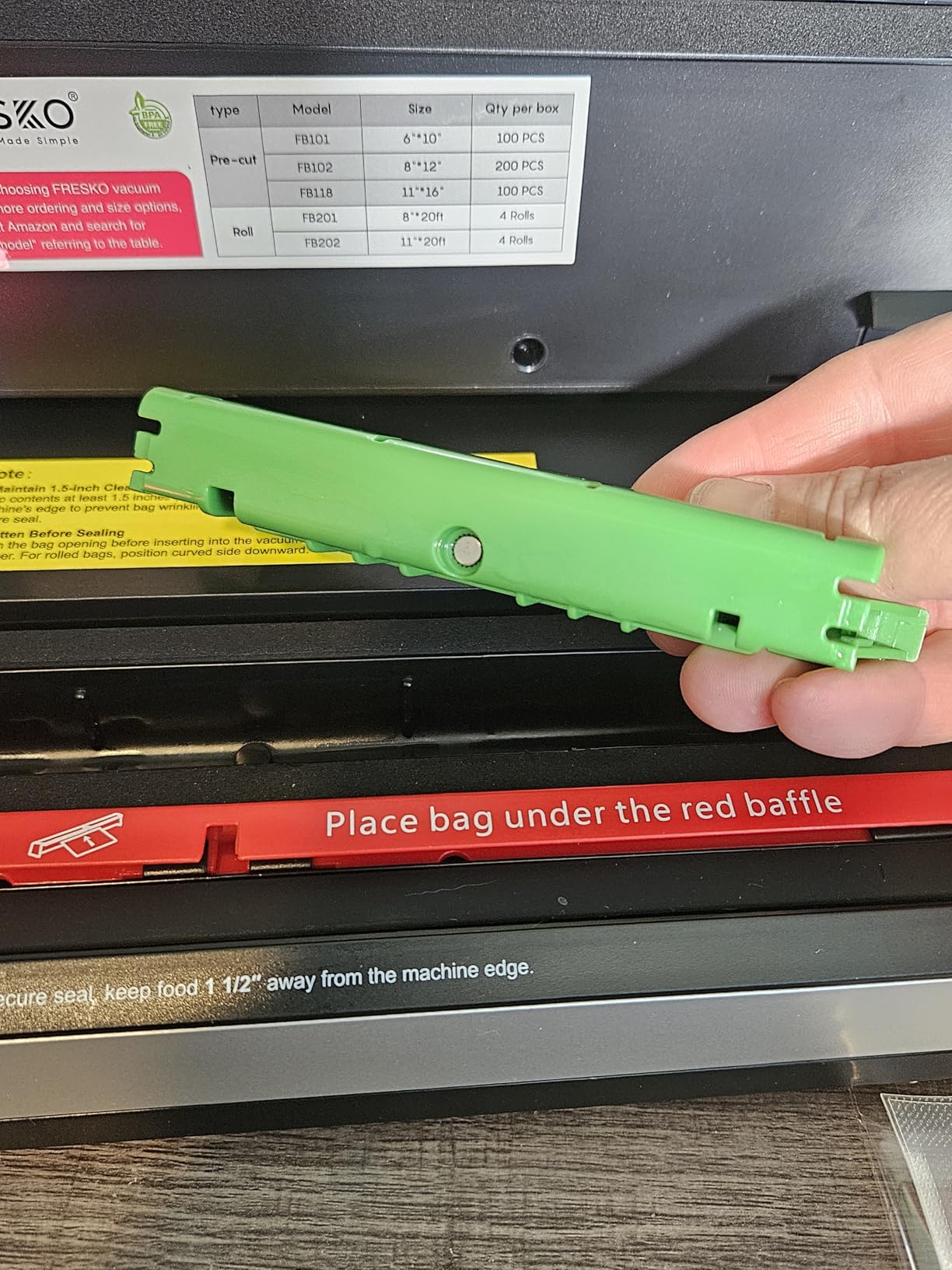 FRESKO Vacuum Sealer Machine with Automatic Bag Detection, Compact Design customer photo 2