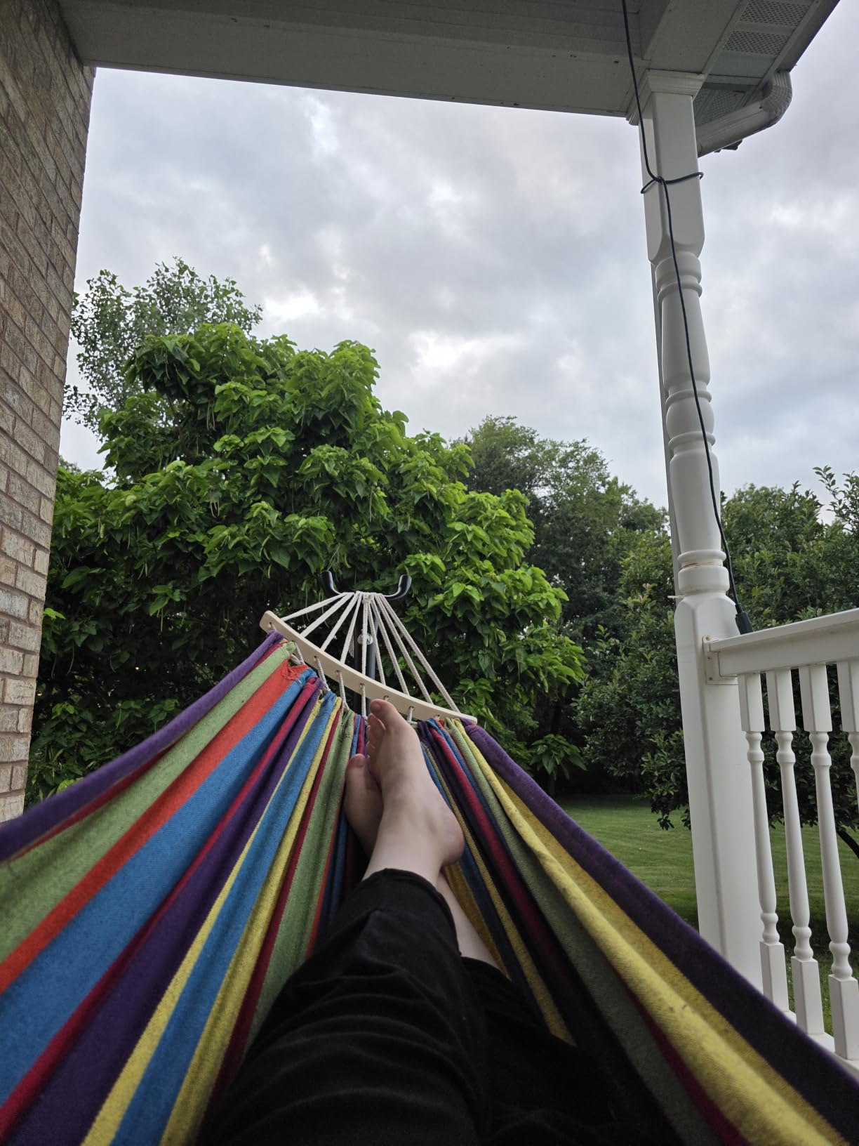 GAFETE Double Hammocks with Stand for Outside, Max 600lbs, (Classic Red) customer photo 2