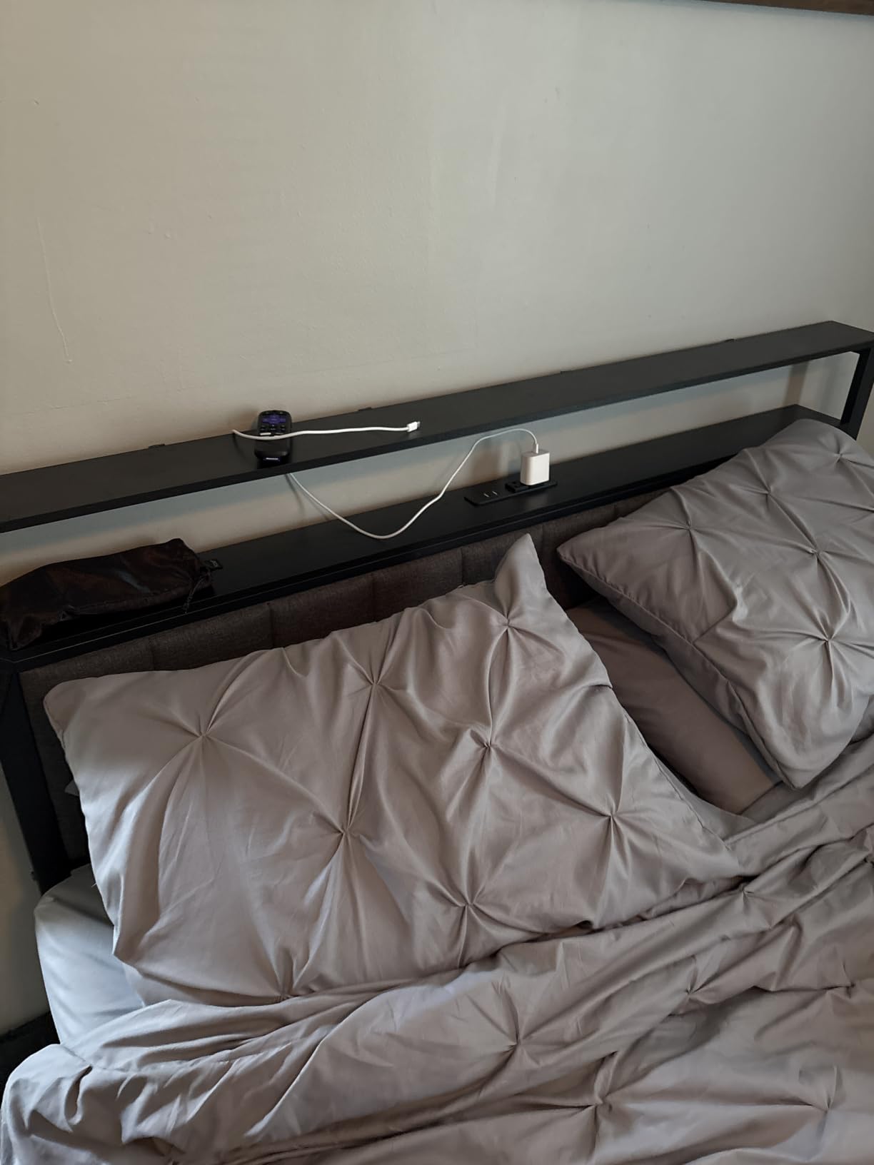 Furnulem Full Size Bed Frame with Storage Drawers and Upholstered Headboard customer photo 1