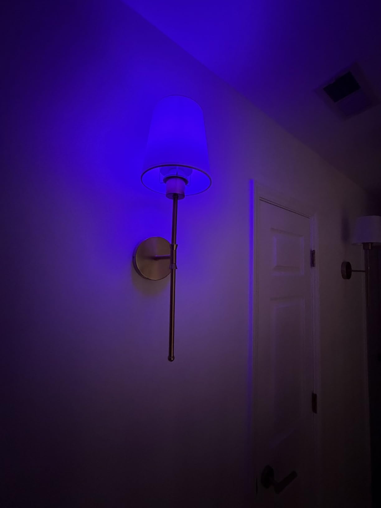 Depuley Battery Operated Wall Sconce: Set of 2 Wireless Wall Lights with 10000mAh Dimmable Bulbs and Remote for Bedroom - Rechargeable 15 Colors Gold Wall Lamp for Living Room Hallway customer photo 2