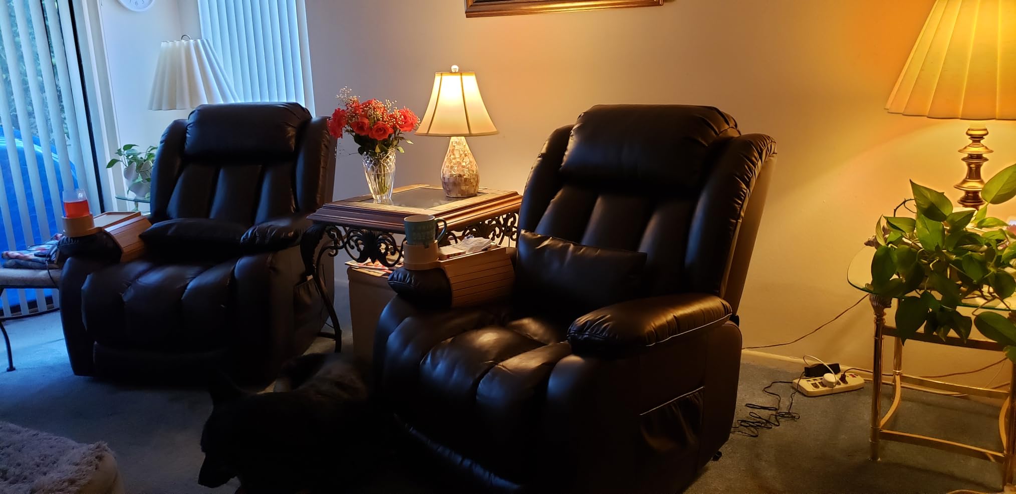 Infinite Position Lay Flat Power Lift Recliner Chair for Elderly, Brown customer photo 1