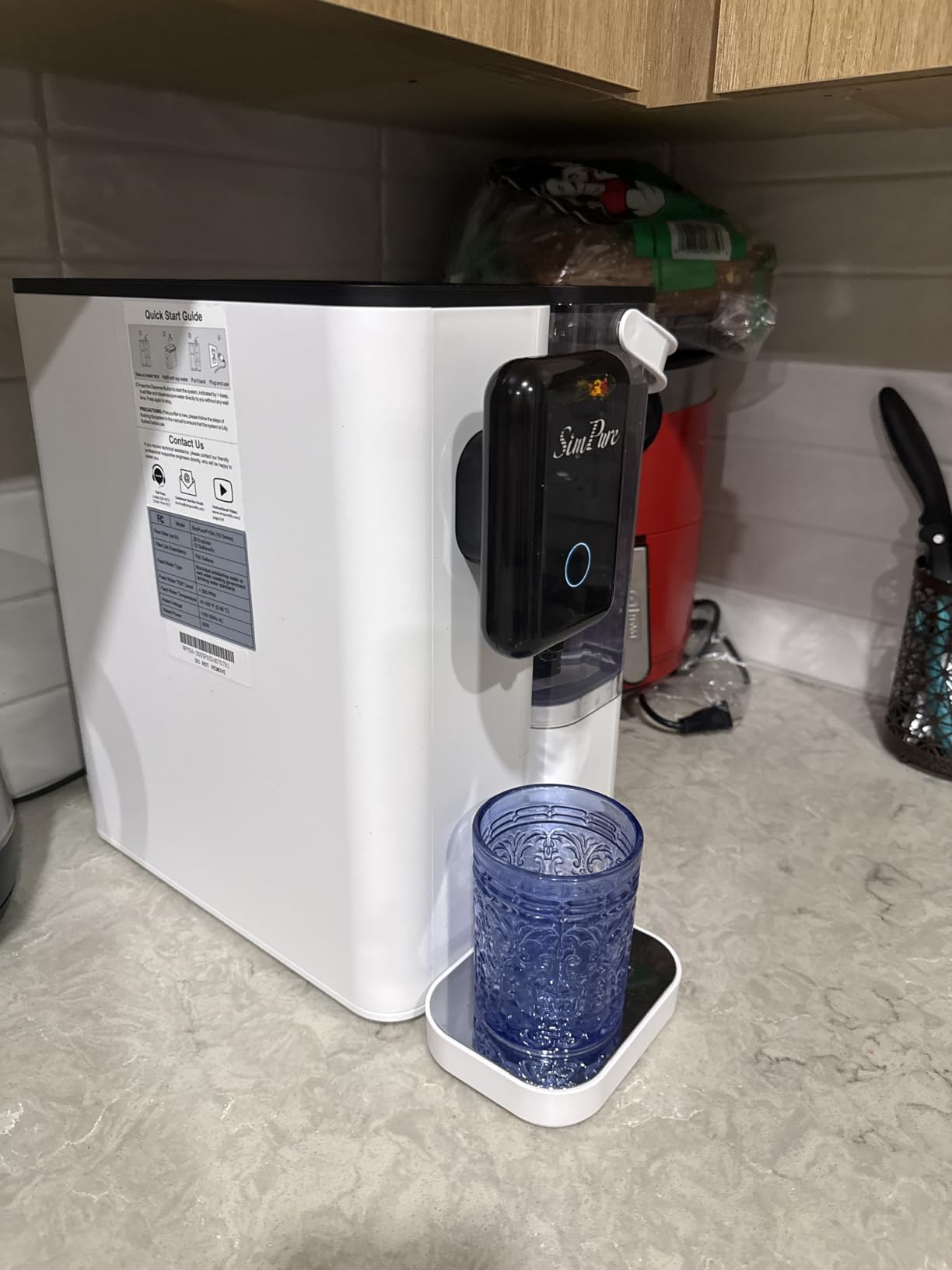 SimPure Y9A UV Countertop Reverse Osmosis Water Filter, Alkaline customer photo 1