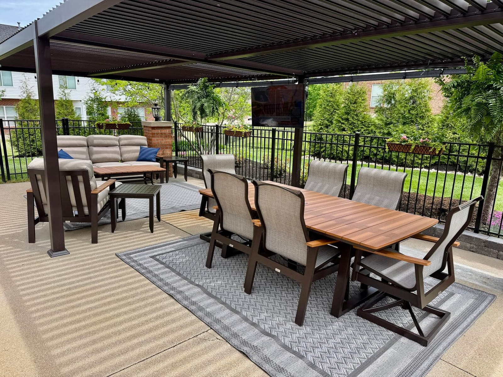 PURPLE LEAF Outdoor Louvered Pergola 10' x 12' Patio Aluminum Gazebo Bronze customer photo 1