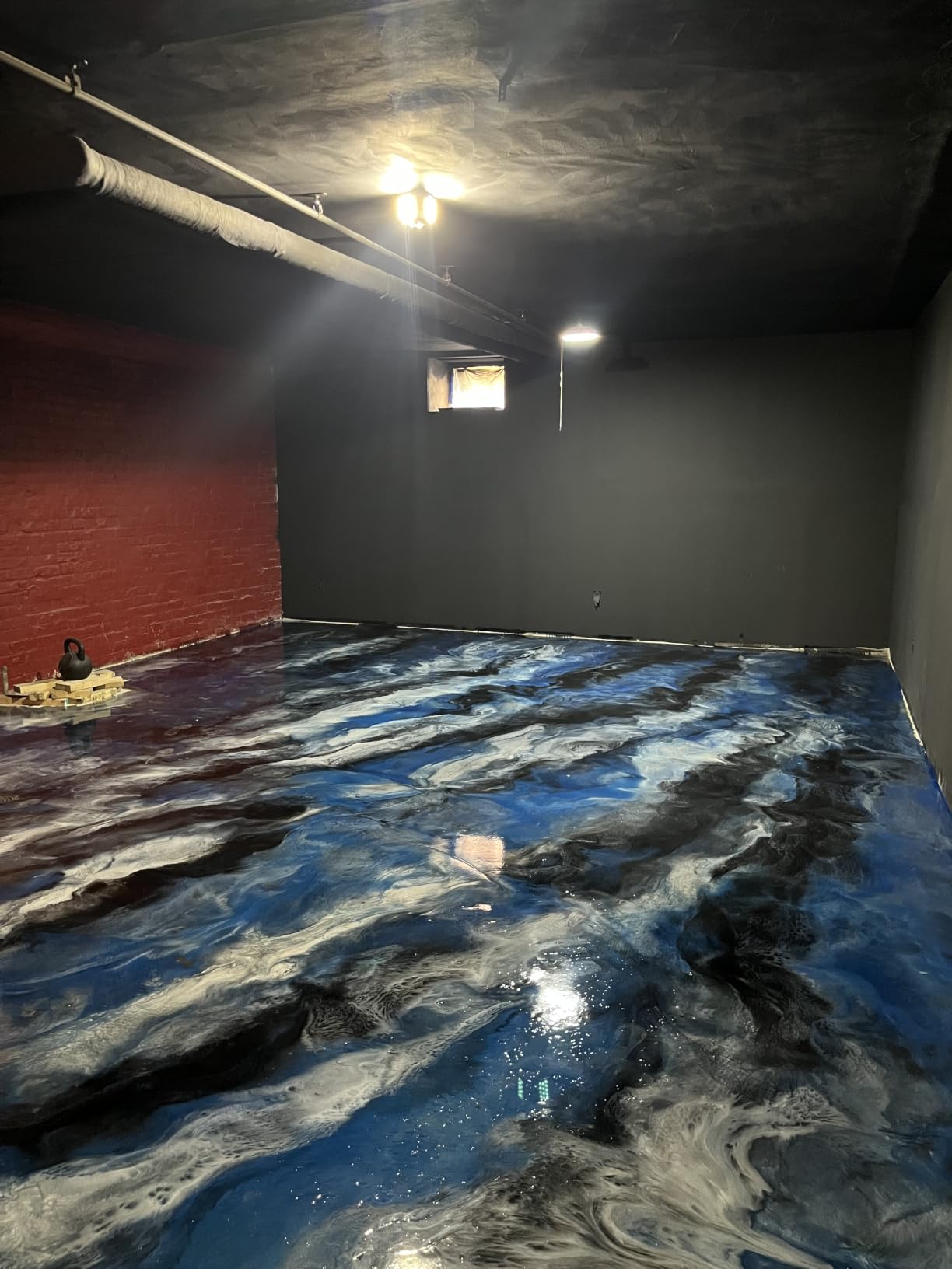 Epoxy Resin Coating 3 Gallon Kit - Light Gray - Standard Cure Speed - for Floors, Counter Tops, Garages & More -100% Solids -2 Components - Self Leveling, Chemical Resistant, Solvent-Free customer photo 1