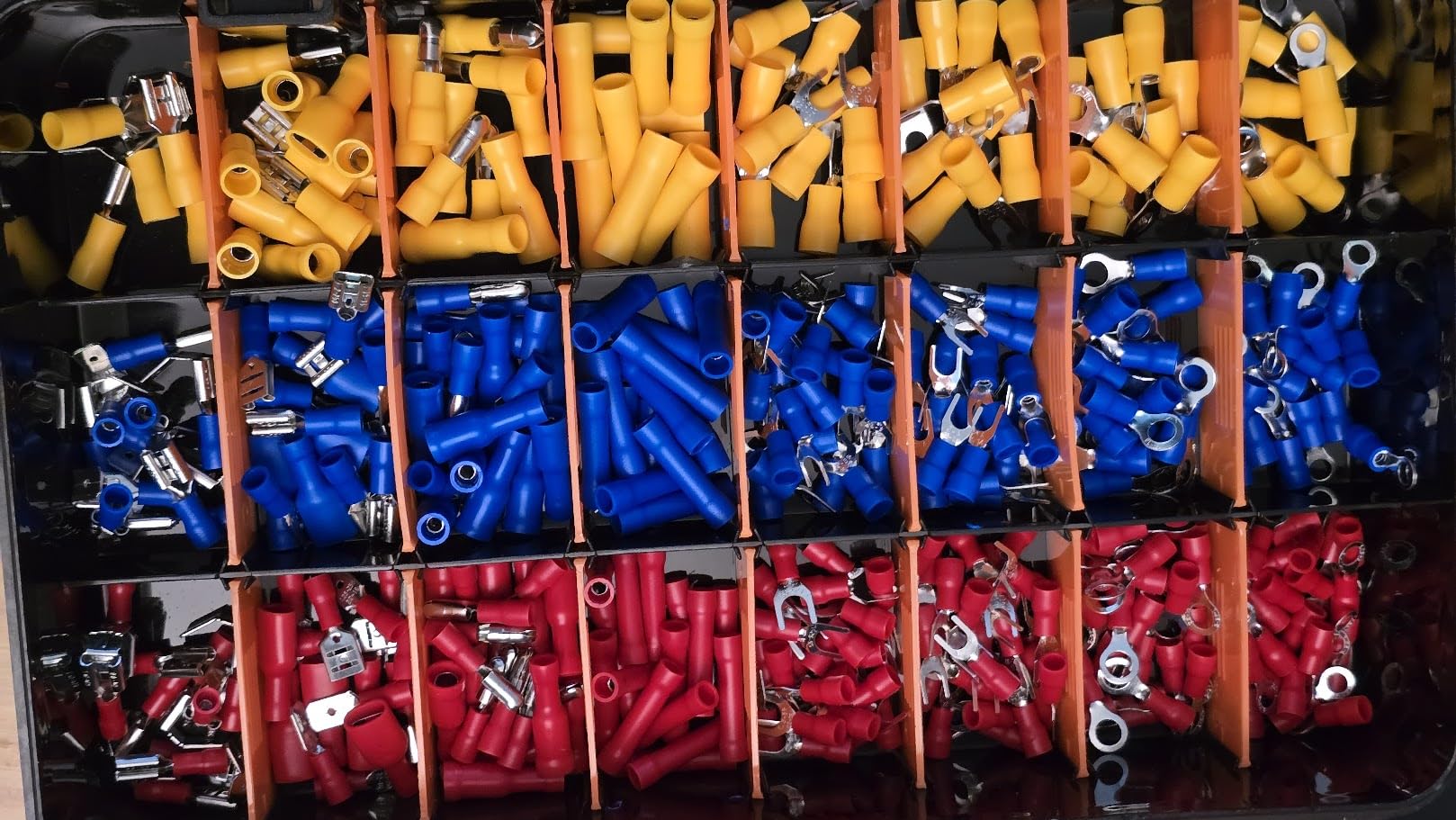 Preciva Crimping Tool for Insulated Terminals Wire Connectors, AWG20-10 Ratchet Crimper with 425 Pcs Insulated Terminals Connectors customer photo 1