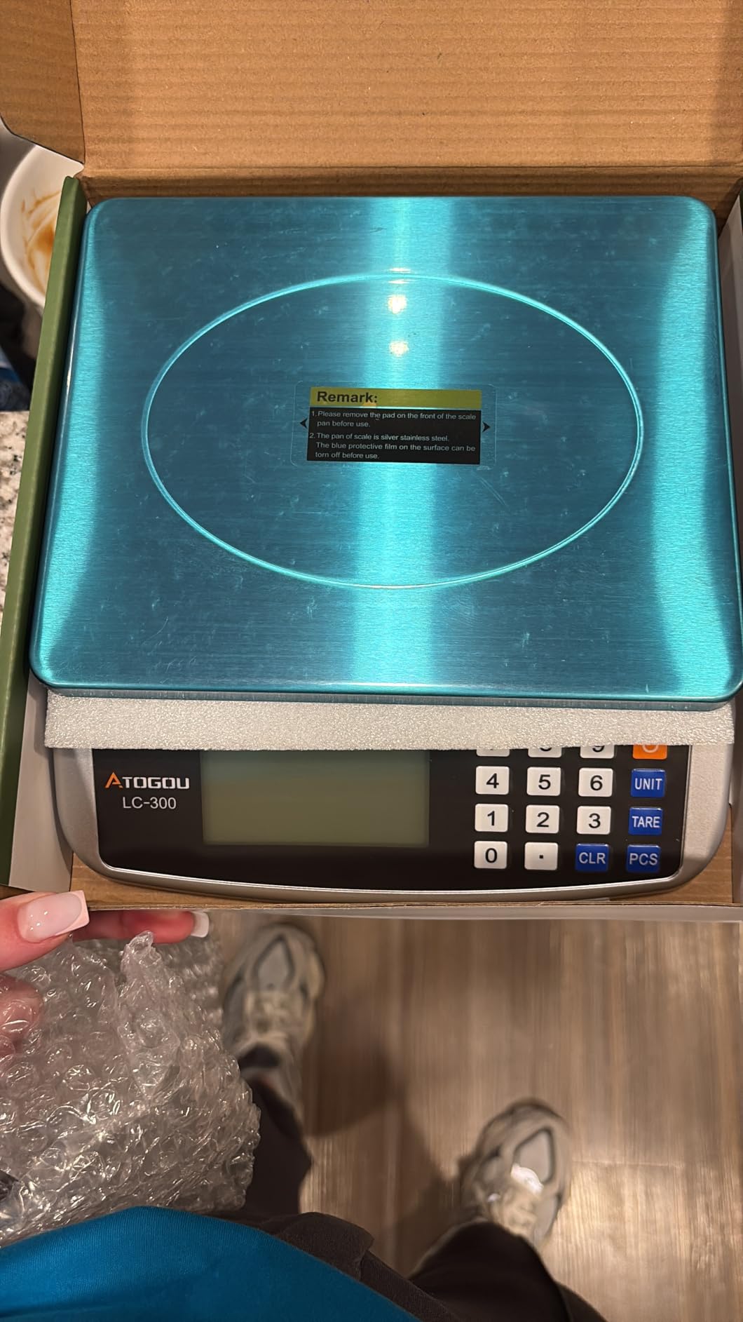Atogou 110lb Food Scale, Commercial Kitchen Scale with Price Computing customer photo 2