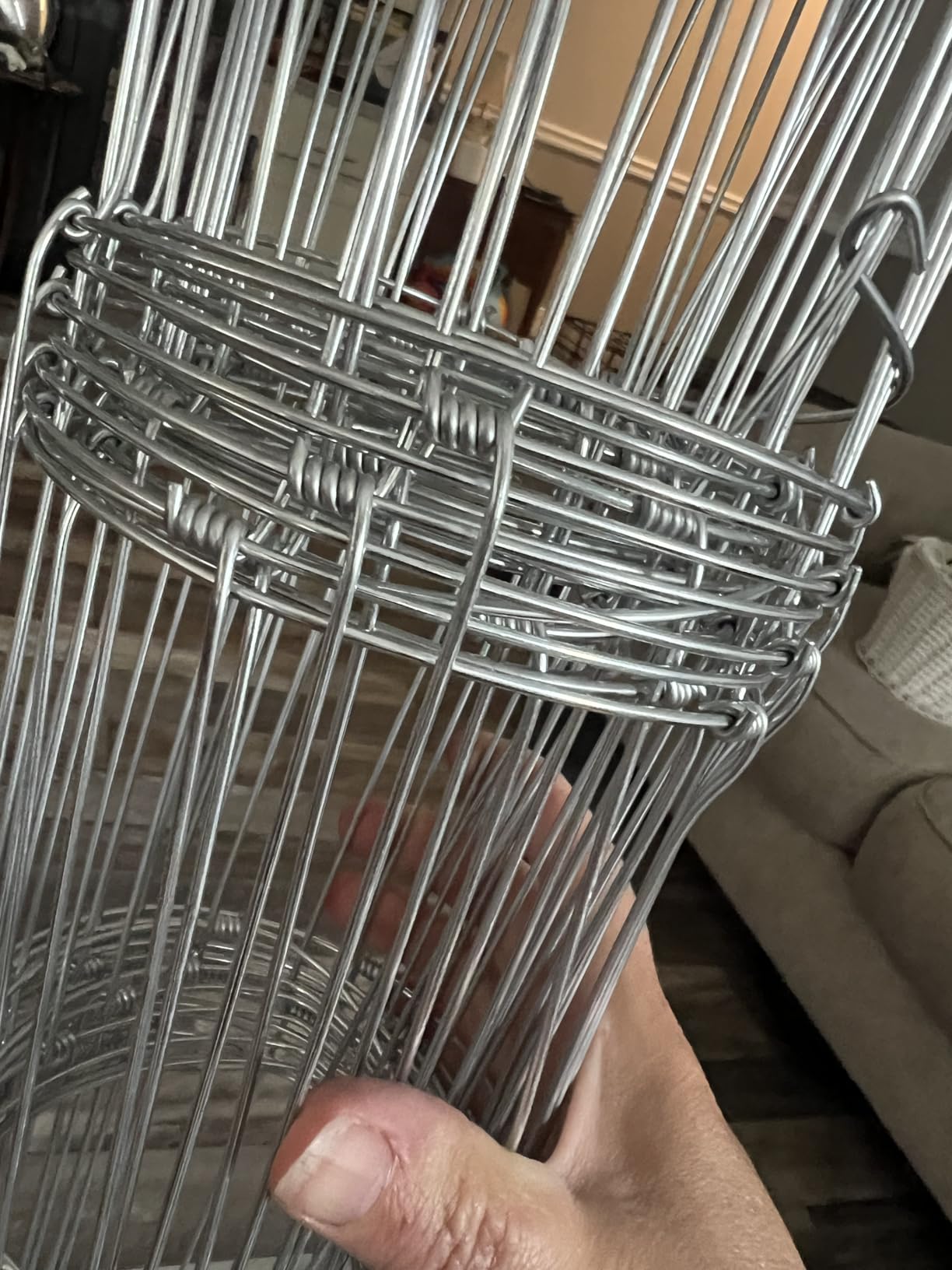 AggFencer 4 x 30ft Galvanized Farm Fence, Fixed Knot Woven Wire Fence 16Ga customer photo 2
