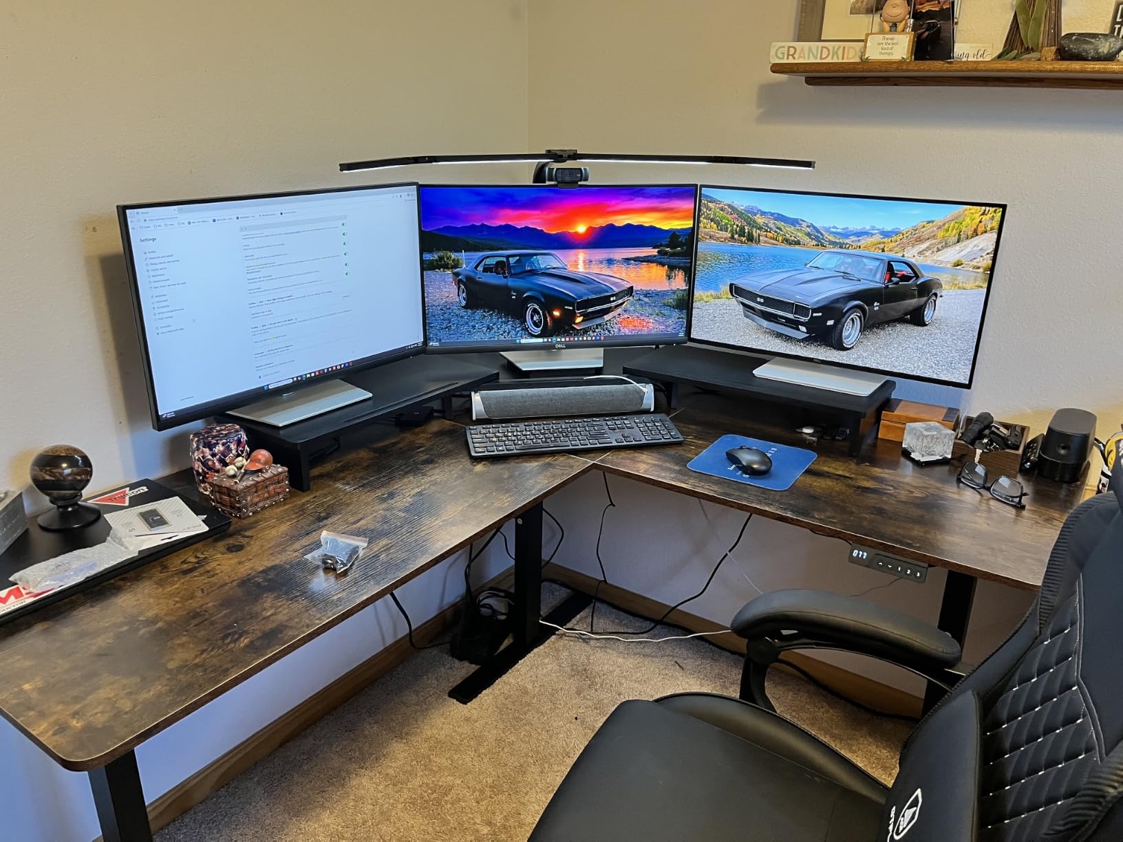 SIAGO L-Shaped Standing Desk - 63 x 55 Inch Adjustable Corner Standing Desk with Charging Station - L Shape Sit Stand Table with Memory Controller, Splice Board for Home Office customer photo 1