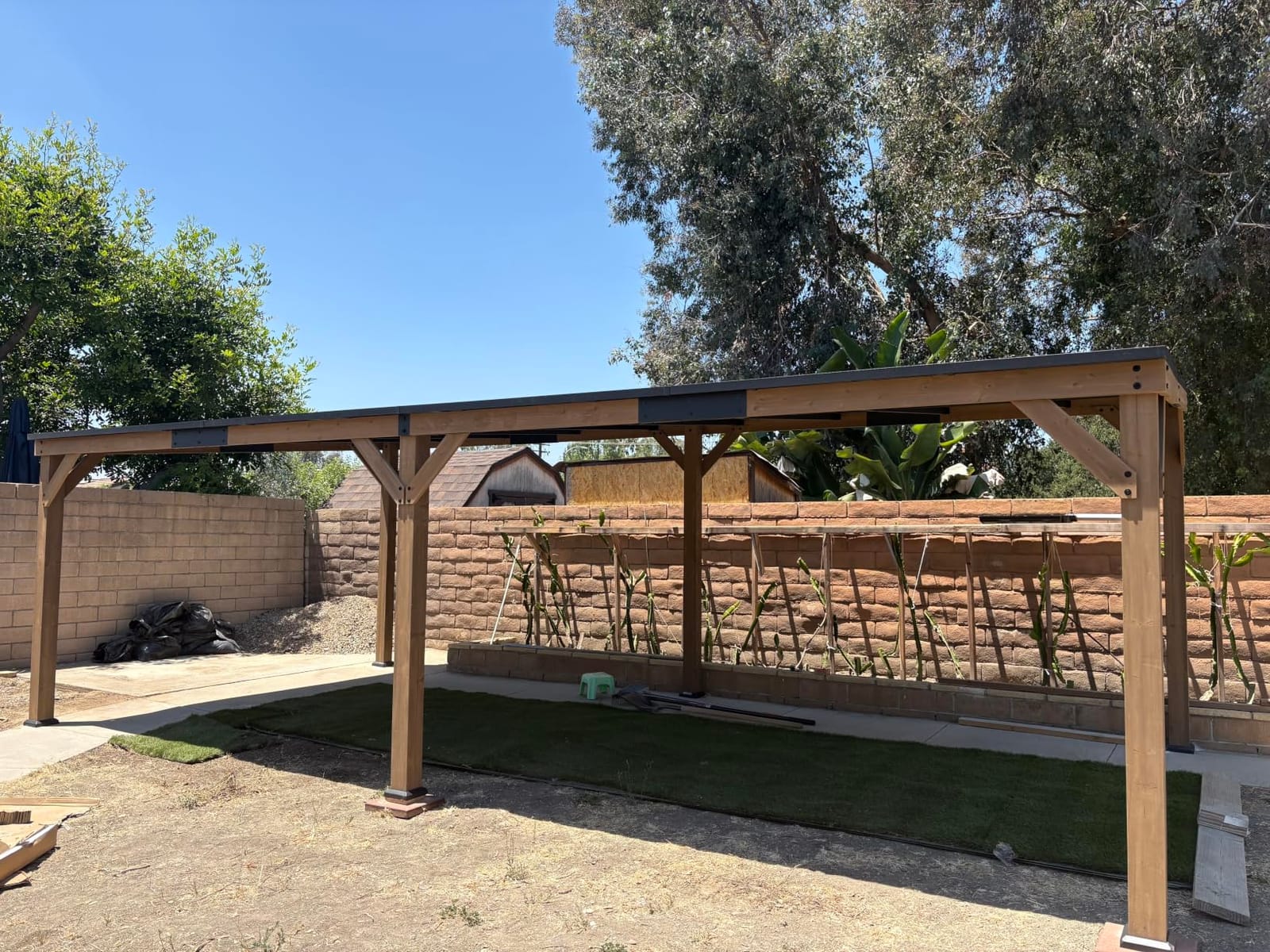 Modern Shade Wood Grill Gazebo 12' x 16' with Sloped Galvanized Steel Roof customer photo 1