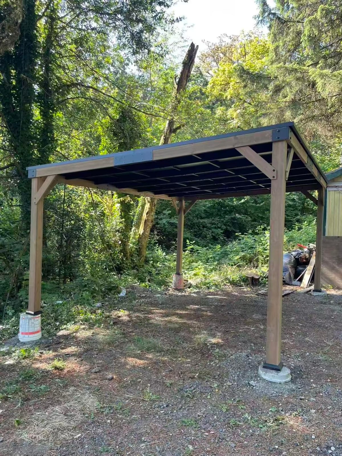 Modern Shade Wood Grill Gazebo 12' x 16' with Sloped Galvanized Steel Roof customer photo 2