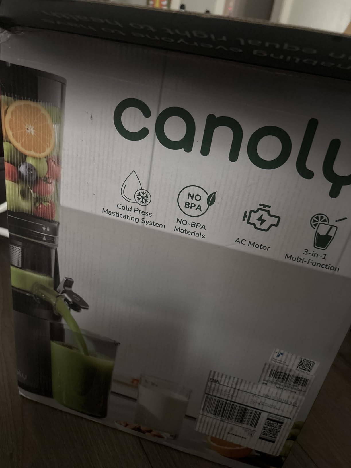 Canoly 3-in-1 Cold Press Juicer C16, Makes Juice & Sorbet & Nut Milk customer photo 1