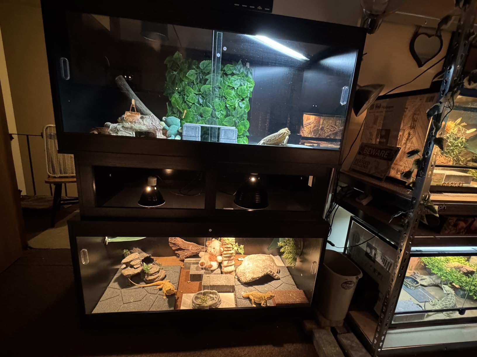 unipaws 110 Gallon Reptile Tank for Lizards, Bearded Dragon Enclosure Cage customer photo 2
