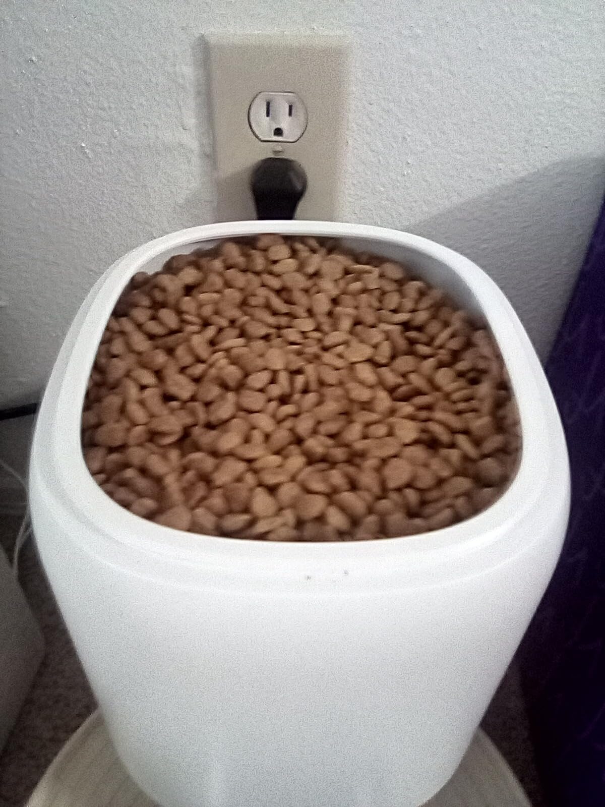 Automatic Cat Feeder, 3L Cat Food Dispenser with Anti-Jam Design, Over 180-day Battery Life, 1-6 Meals Per Day with Stainless Steel Cat Bowl, Keep Dry Food Fresh, Timed Pet Feeder Also for Small Dog customer photo 1