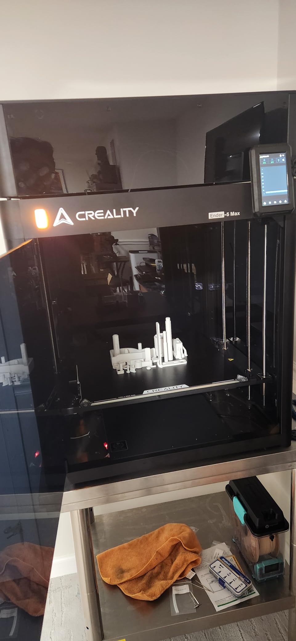 Creality Ender 5 Max 3D Printer 400×400×400mm Large Build Volume, 700mm/s Fast Printing Speed, 64-Point Auto Leveling, All-Metal Frame & Dual Gear Extruder, Multi-Printer Control Over WLAN customer photo 1