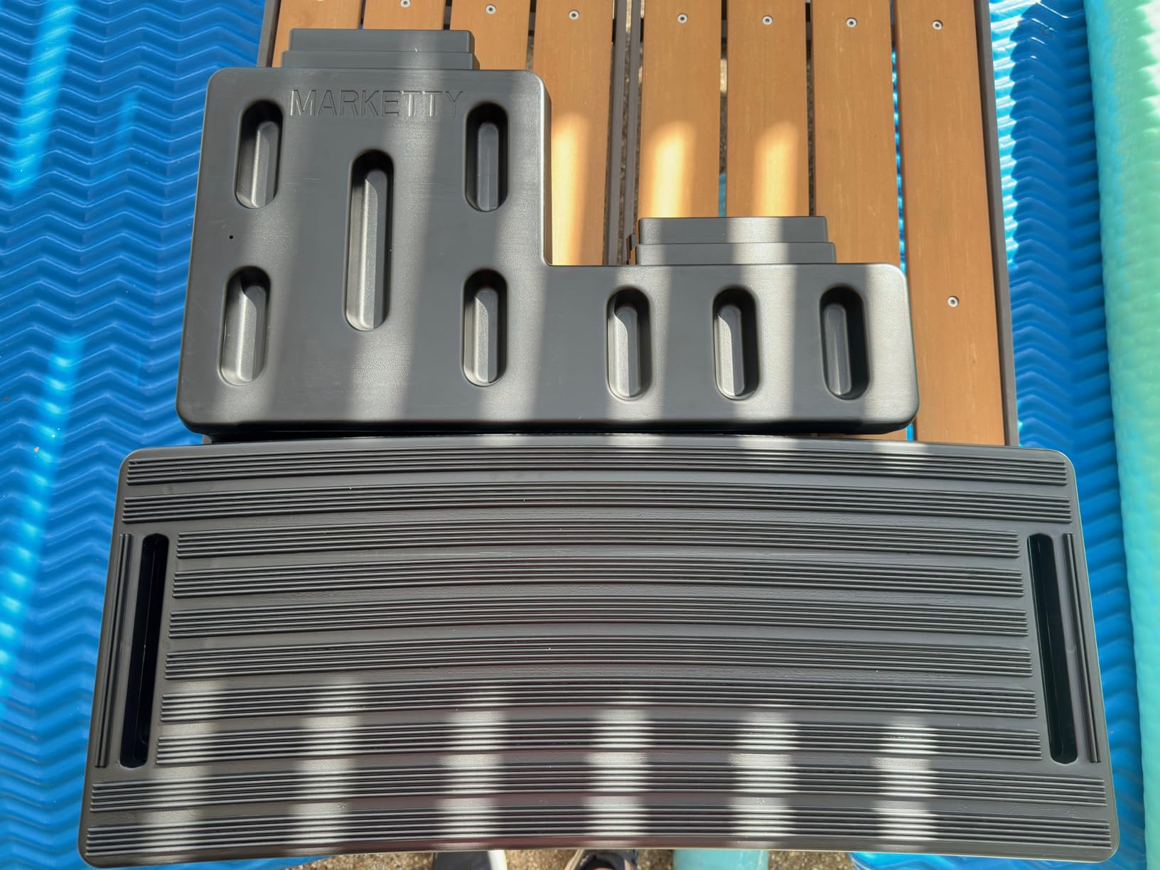 Hot Tub Steps, Non-Slip 2 Step Spa Stairs for Outdoor & Indoor, Gray customer photo 2