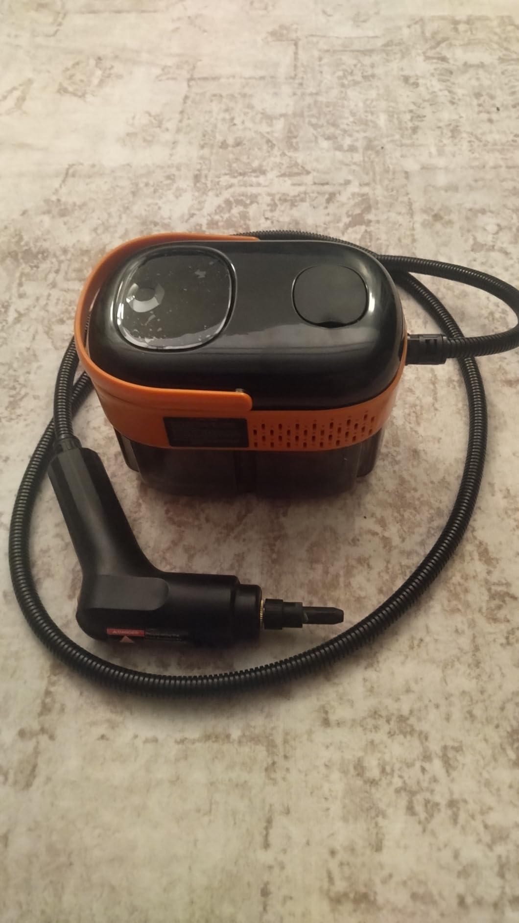 Steam Cleaner for Home & Car-Portable Handheld Steamer for Cleaning with 3-Level Handle, 15s Heat-Up, Large Tank, 16 Accessories - Clean Grease, Grout, Tile, Floor, Couch, Dirt, Furniture customer photo 1