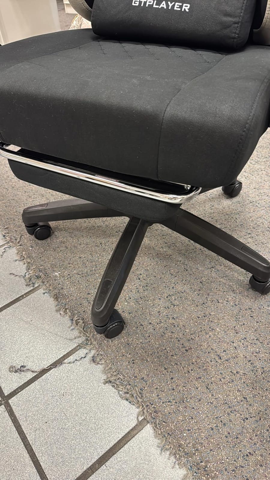 GTPLAYER Gaming Chair, Computer Office Chair with Pocket Spring Cushion, Linkage Armrests and Footrest, High Back Ergonomic Computer Chair with Lumbar Support Task Chair with Footrest(Black) customer photo 1